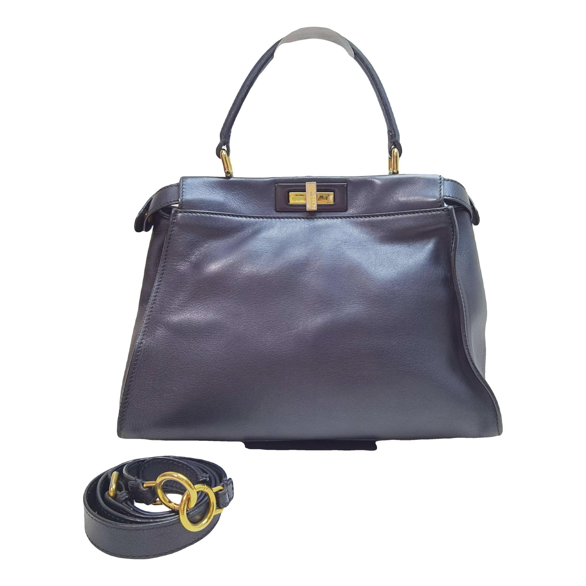 Peekaboo leather handbag