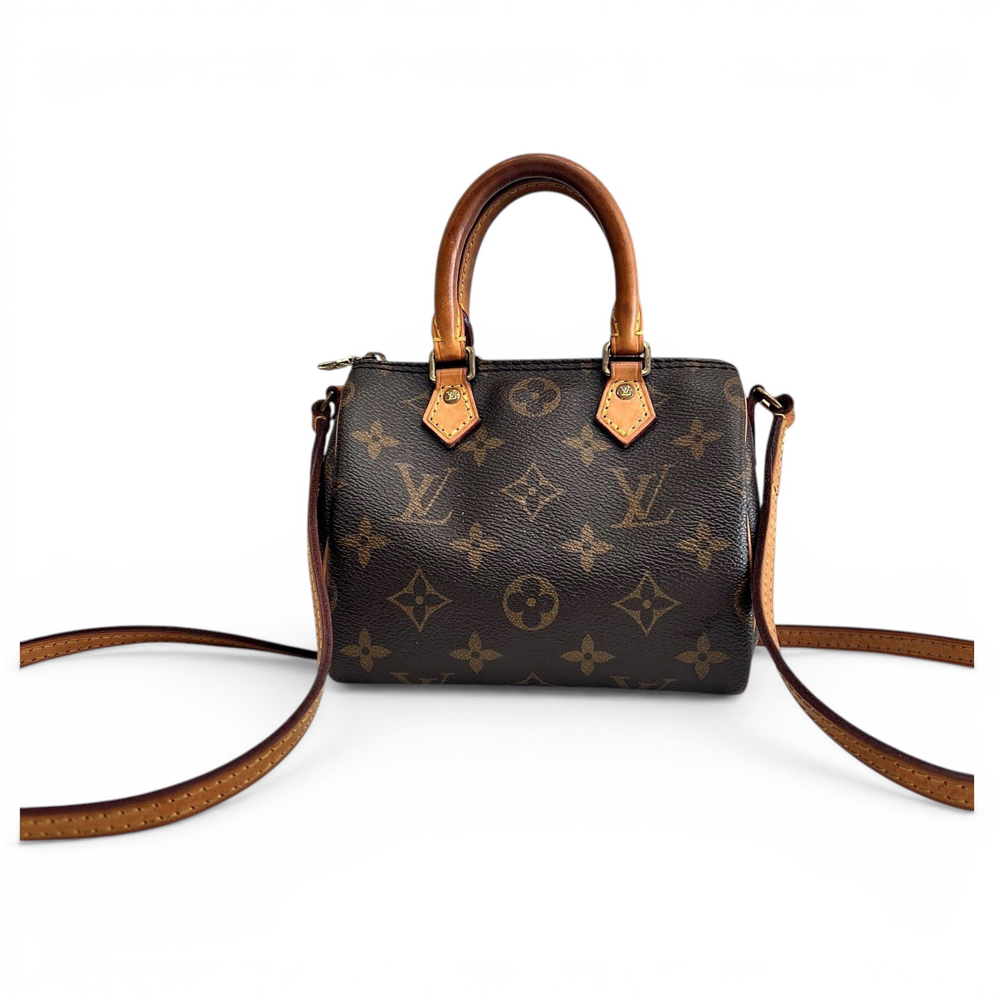 Louis Vuitton Nano Speedy / Mini HL leather handbag