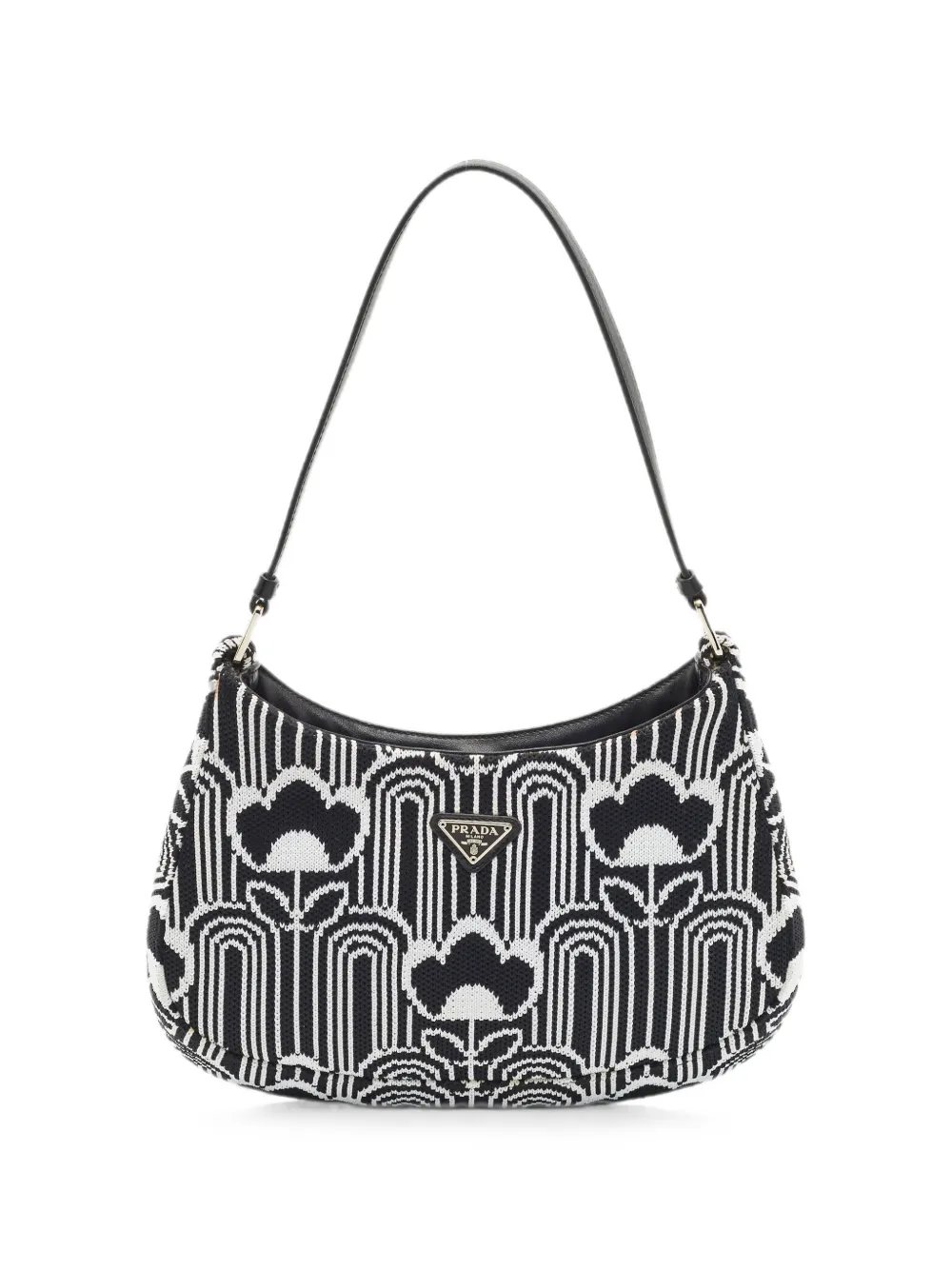 2021 Cleo geometric knit shoulder bag
