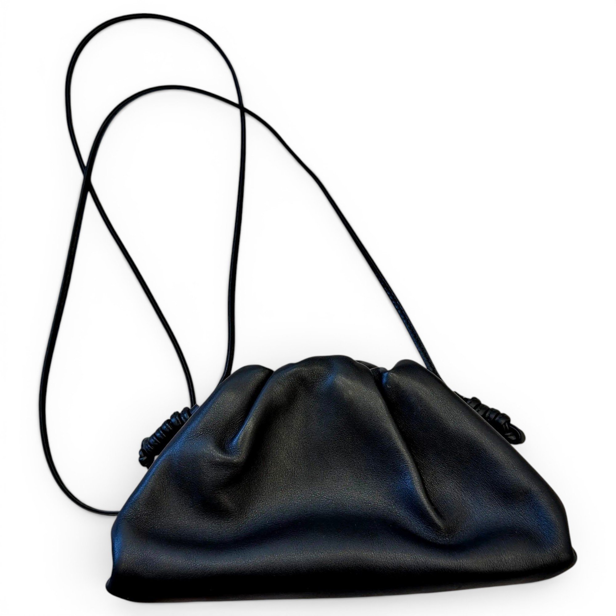 Pouch leather crossbody bag