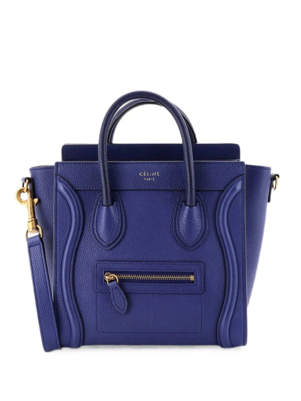Luggage Bag Grainy Leather Nano crossbody bag
