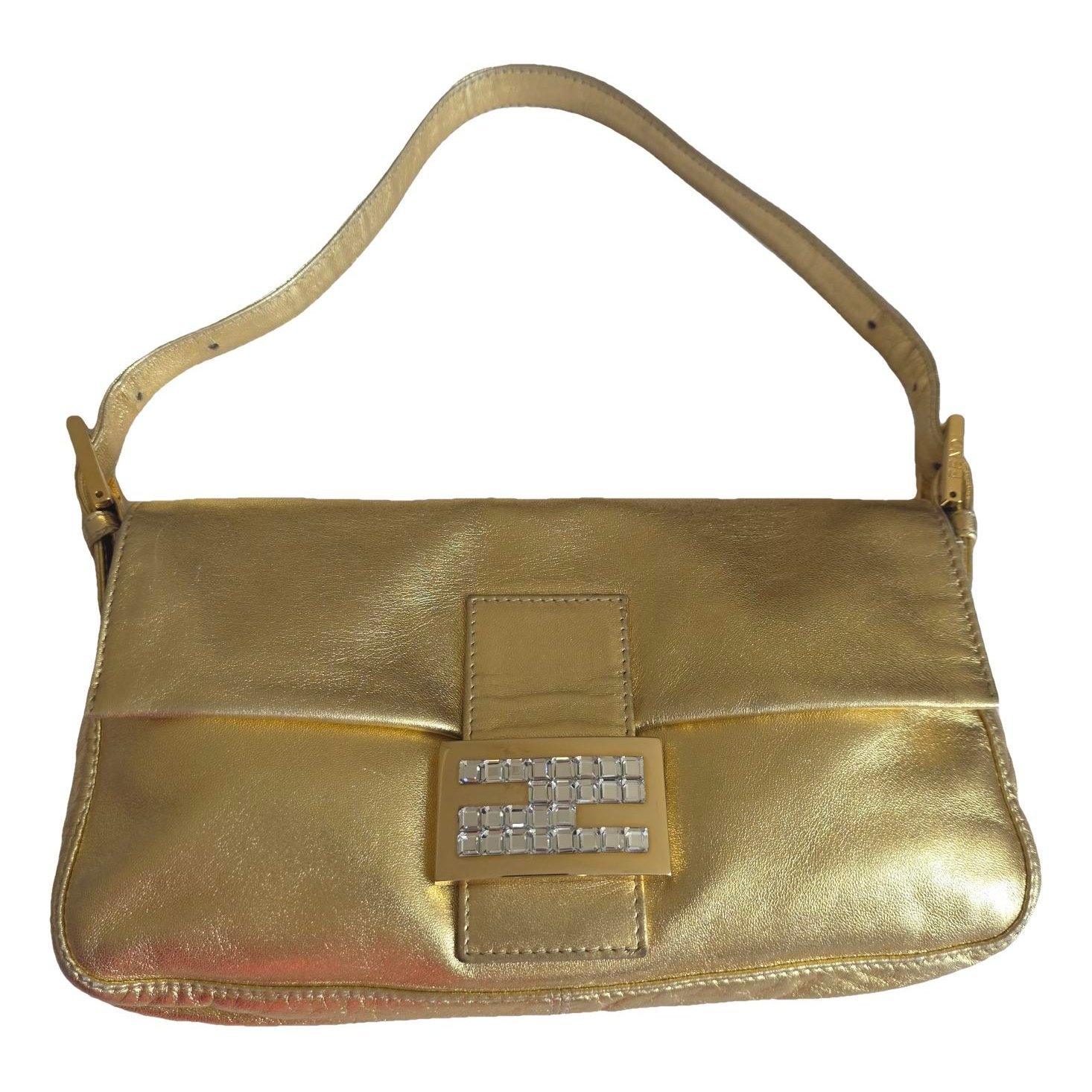 Baguette leather handbag