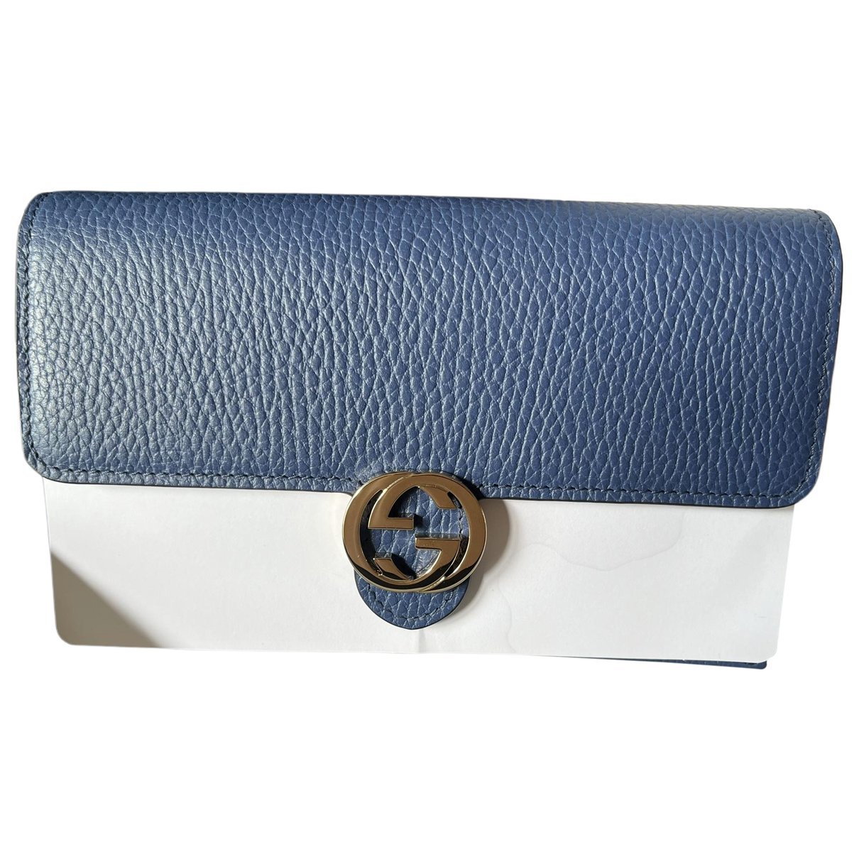 Interlocking leather crossbody bag