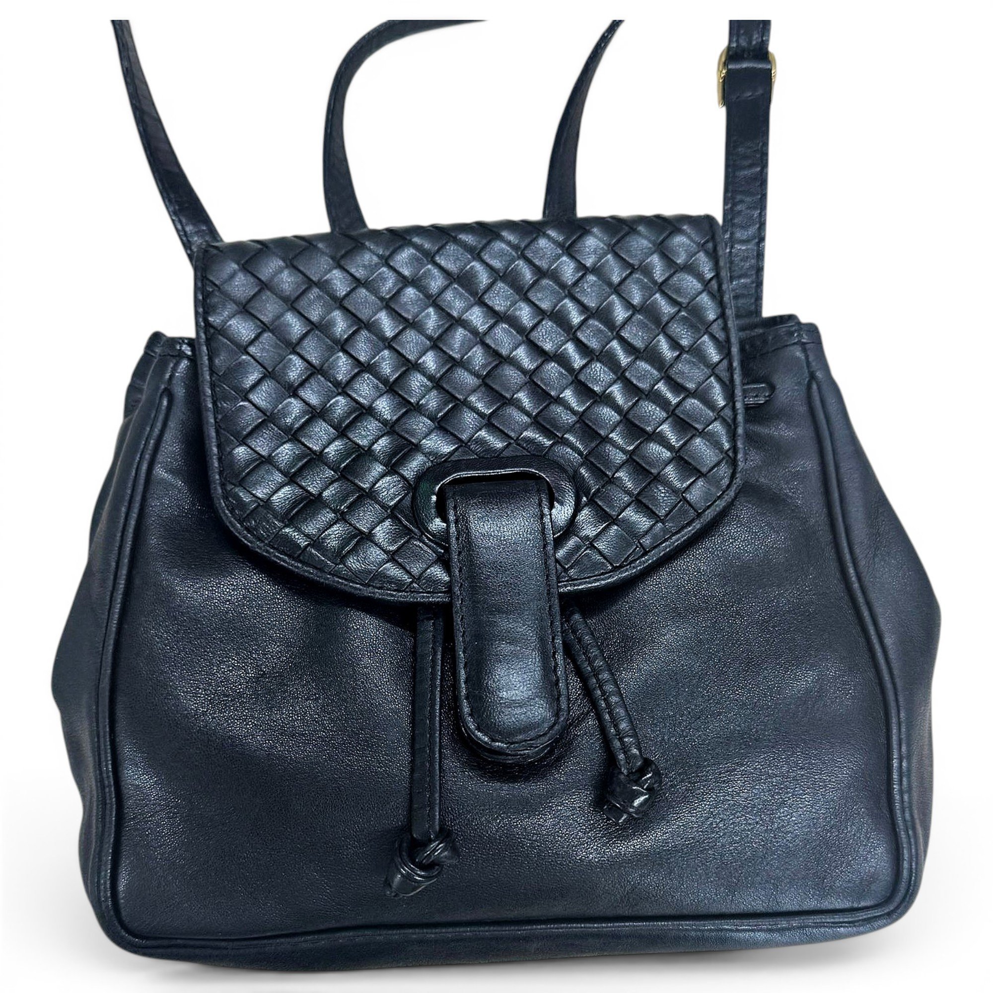 Leather backpack