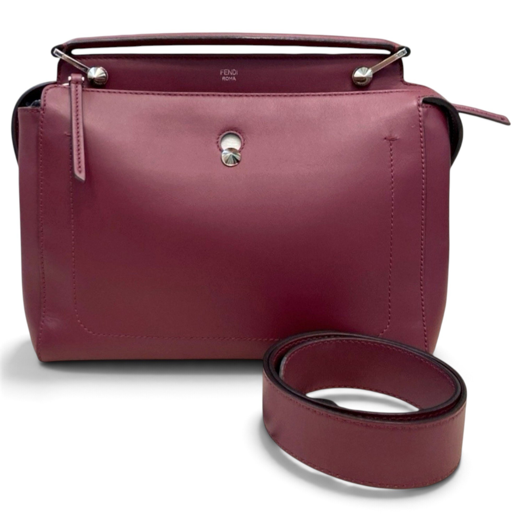 Fendi Dot Com leather handbag