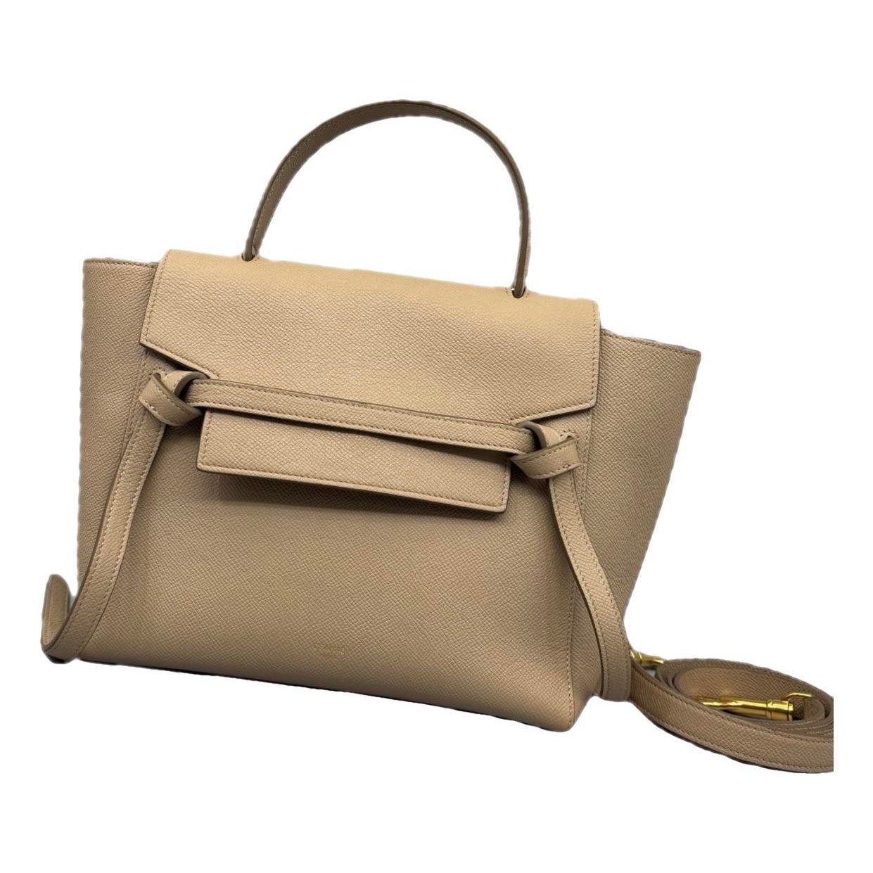 Belt leather handbag