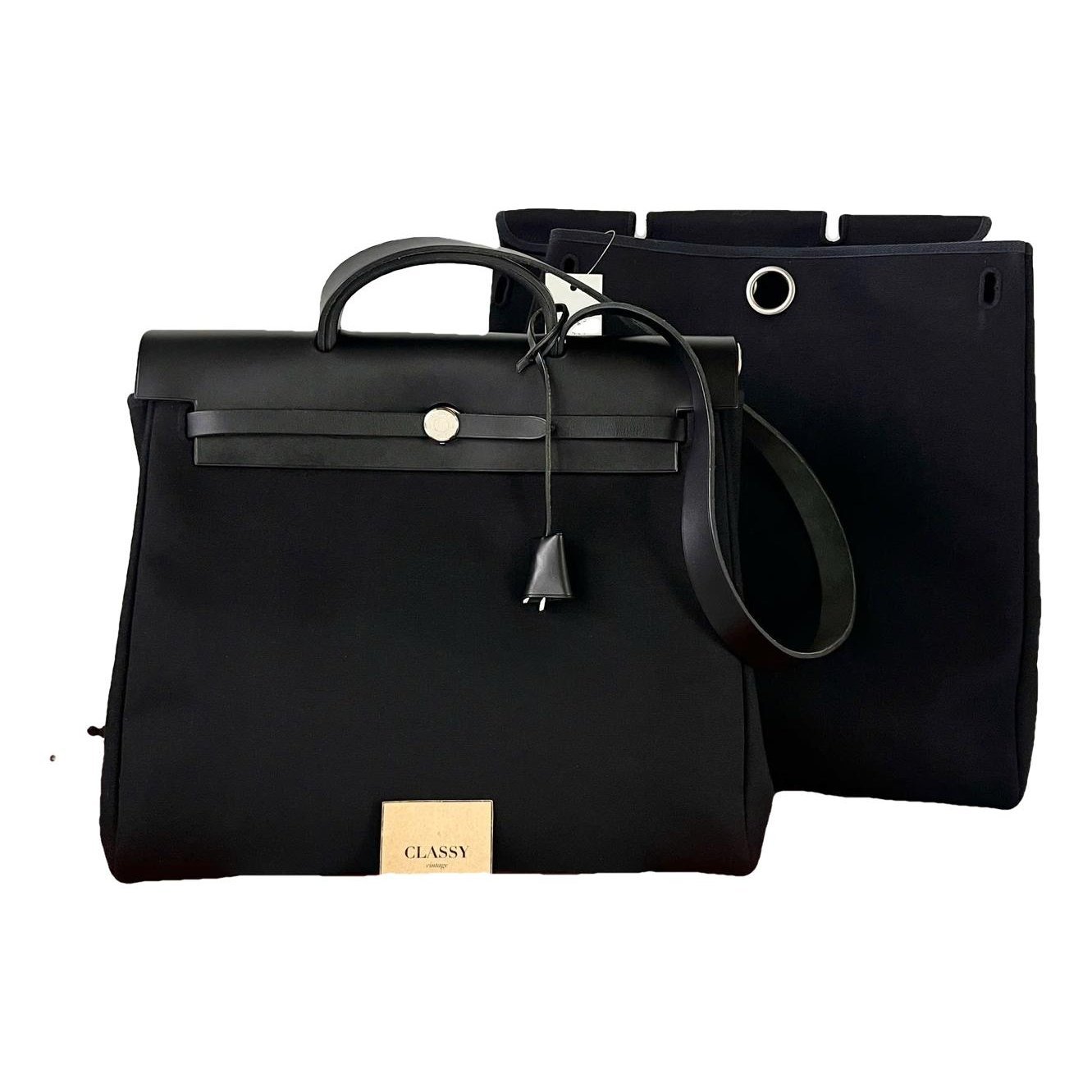 Hermes Herbag leather handbag