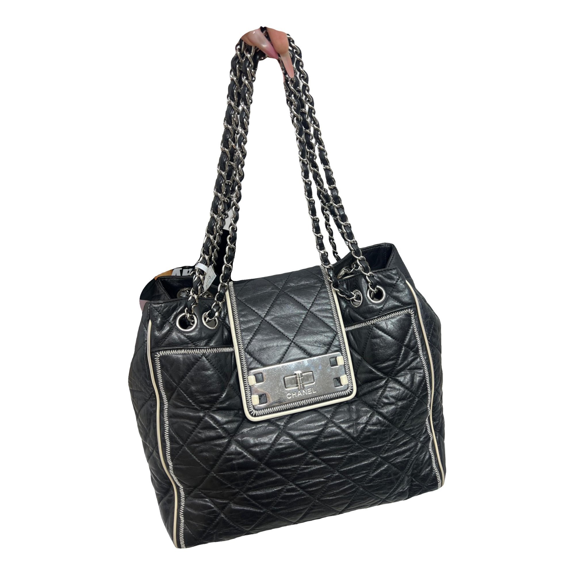 Leather tote