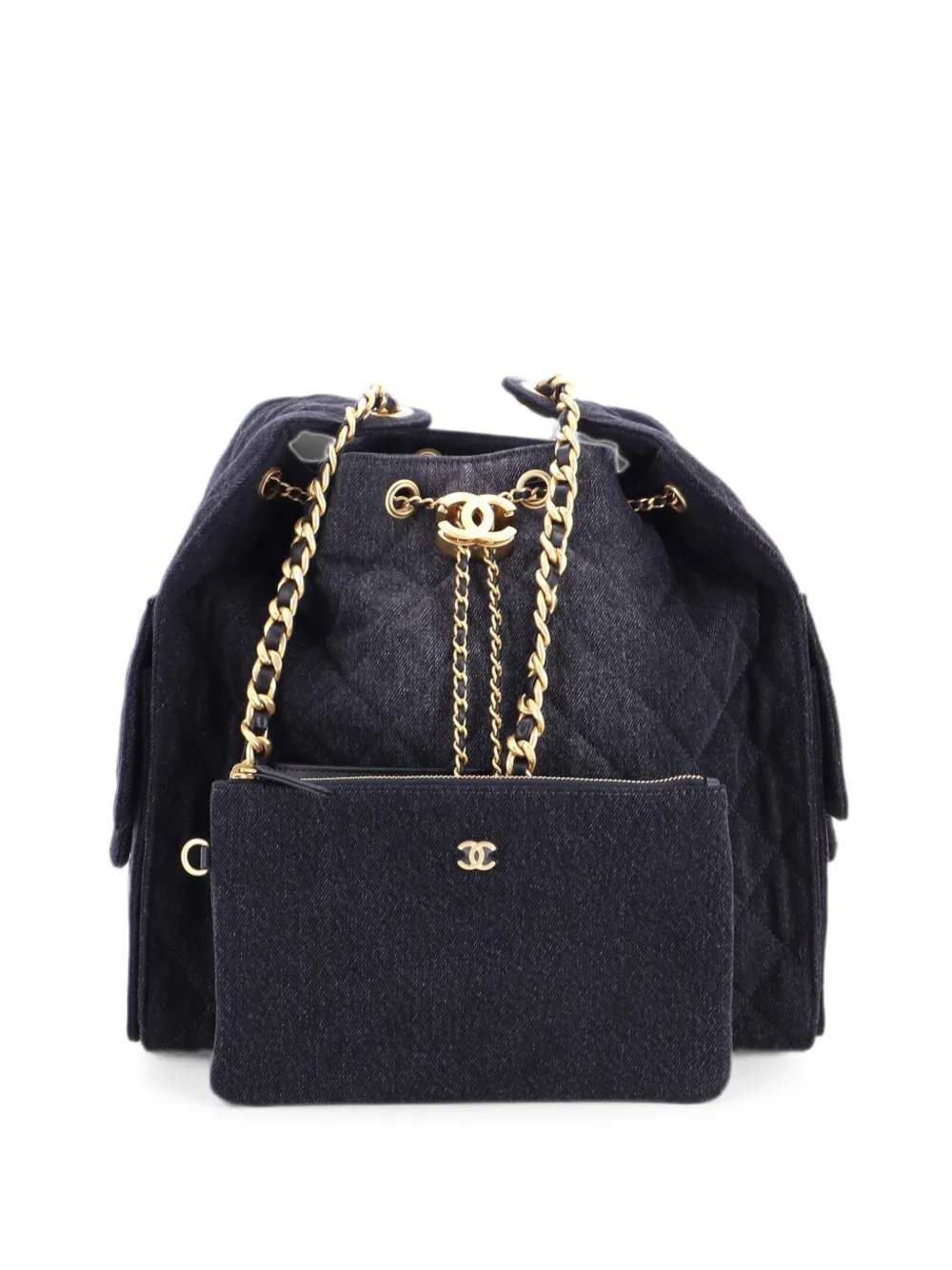 25 Quilted Denim Medium hobo bag