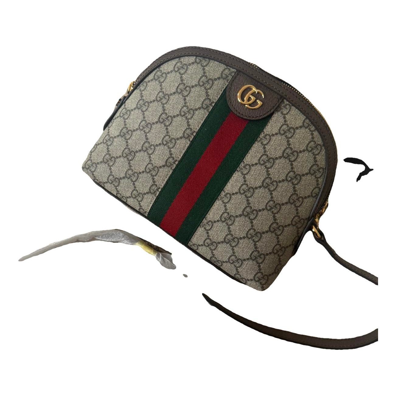 Ophidia Dome leather handbag