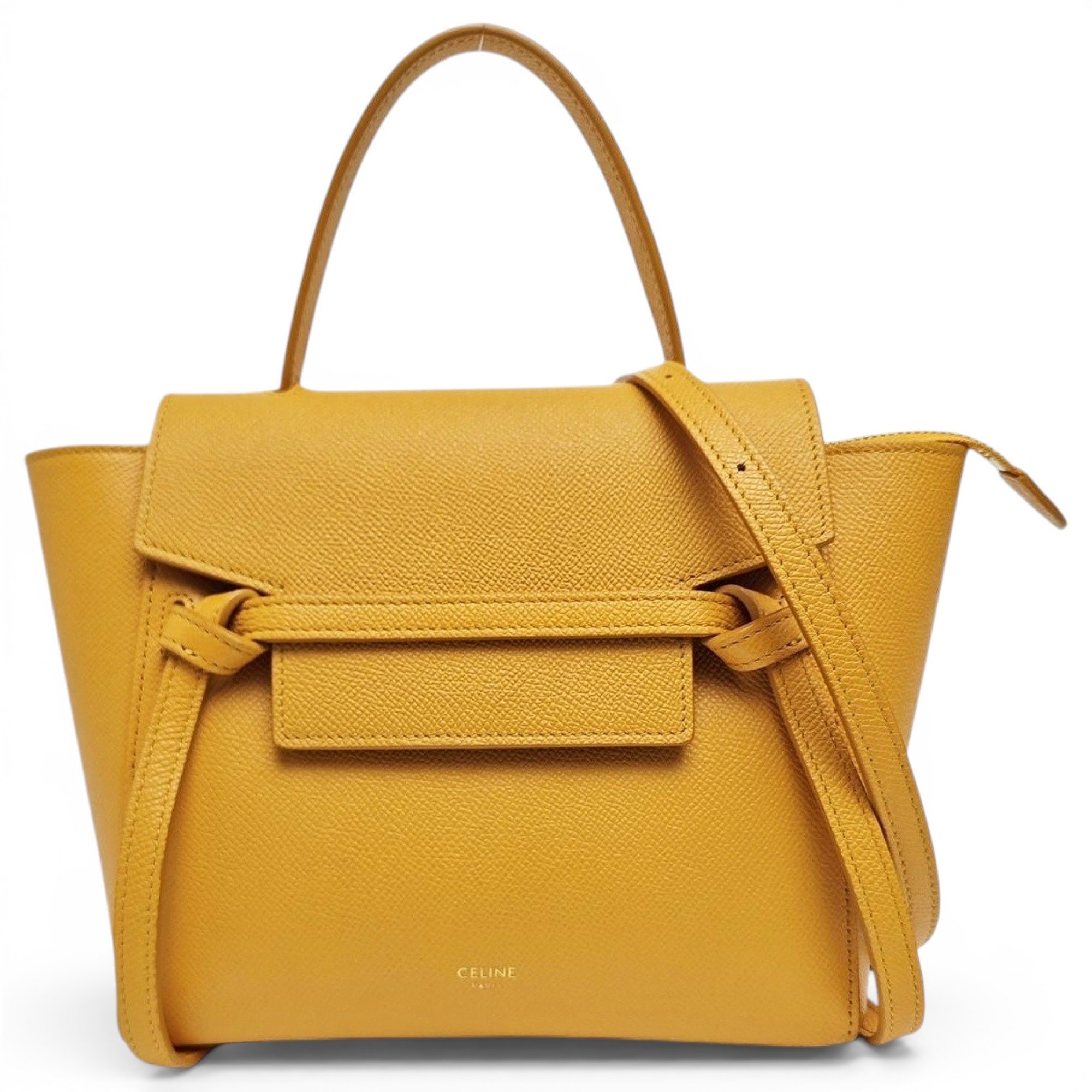 Belt leather handbag