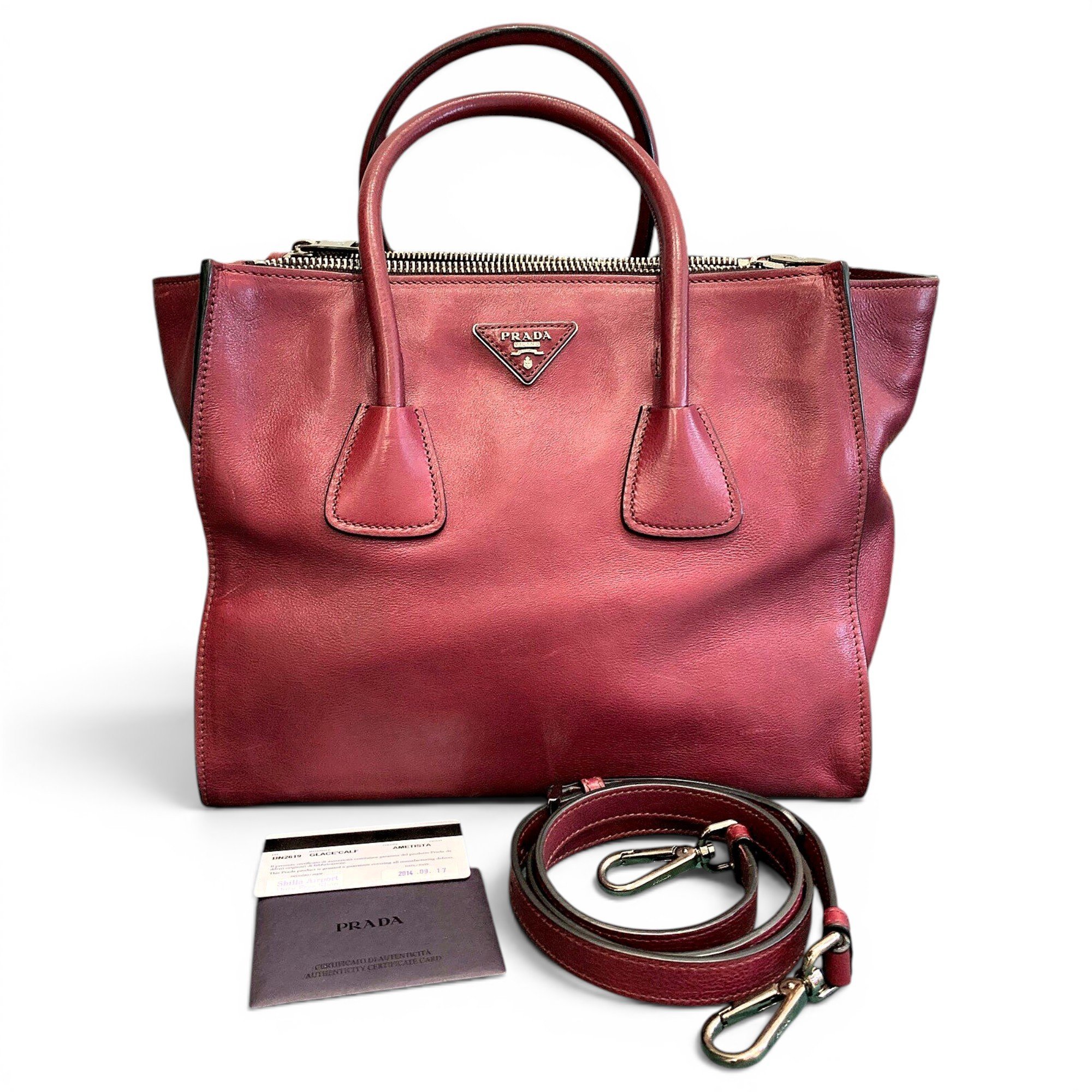 Leather handbag