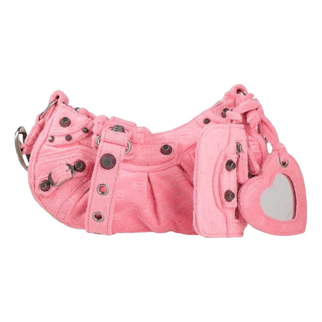 Le Cagole velvet handbag