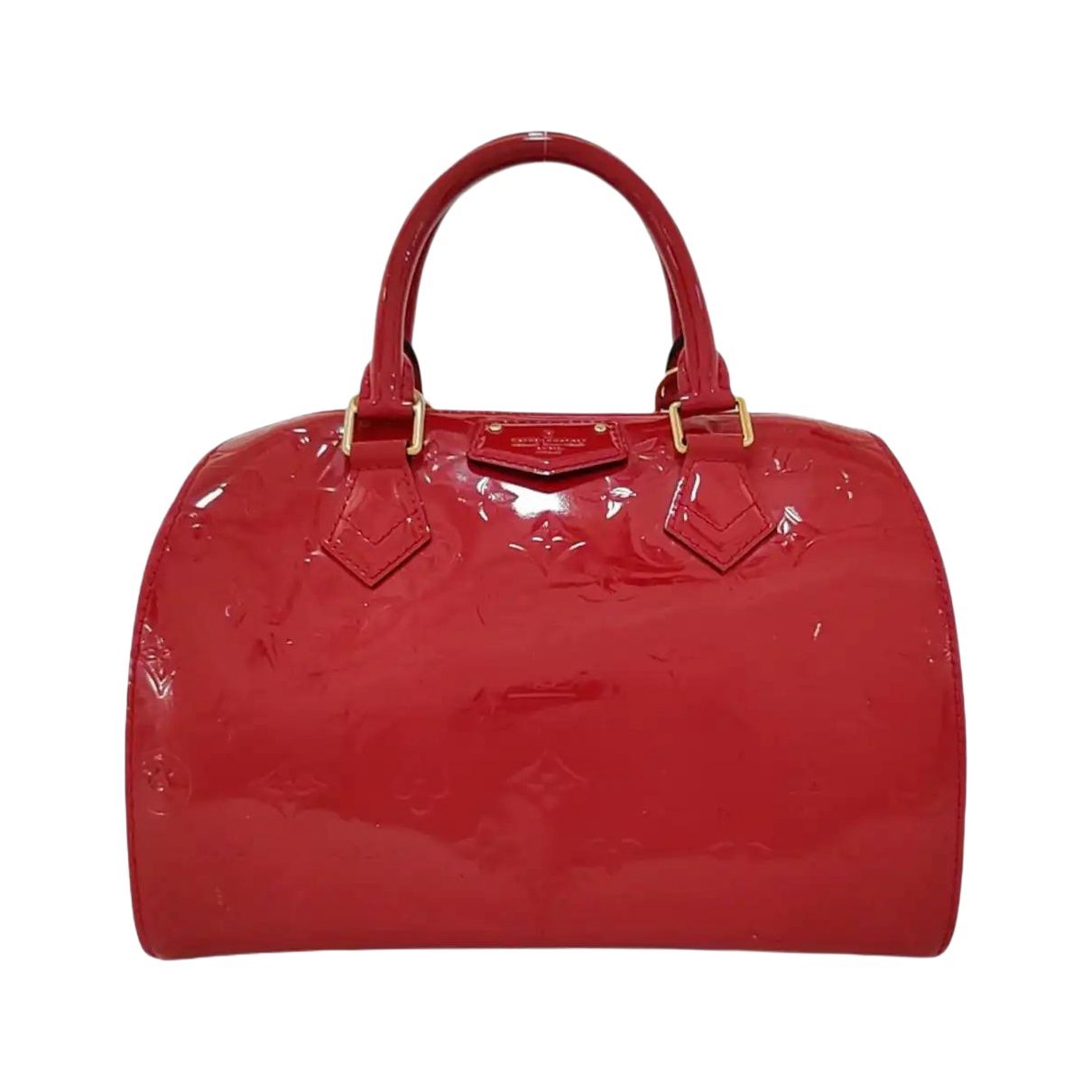 Patent leather handbag