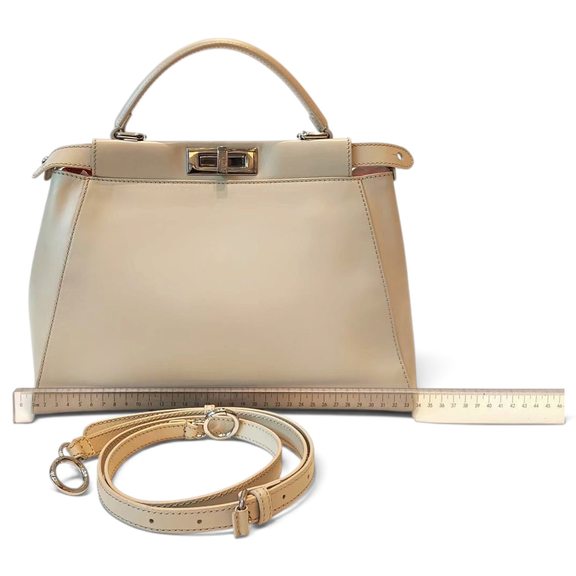 Fendi Peekaboo leather handbag