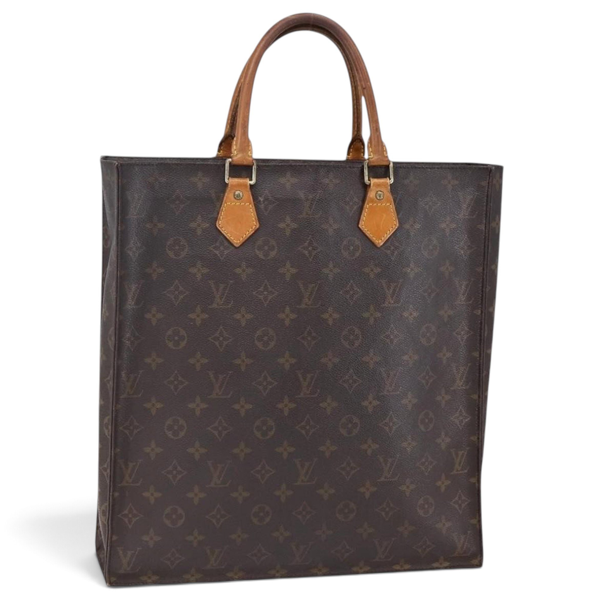 Plat leather tote