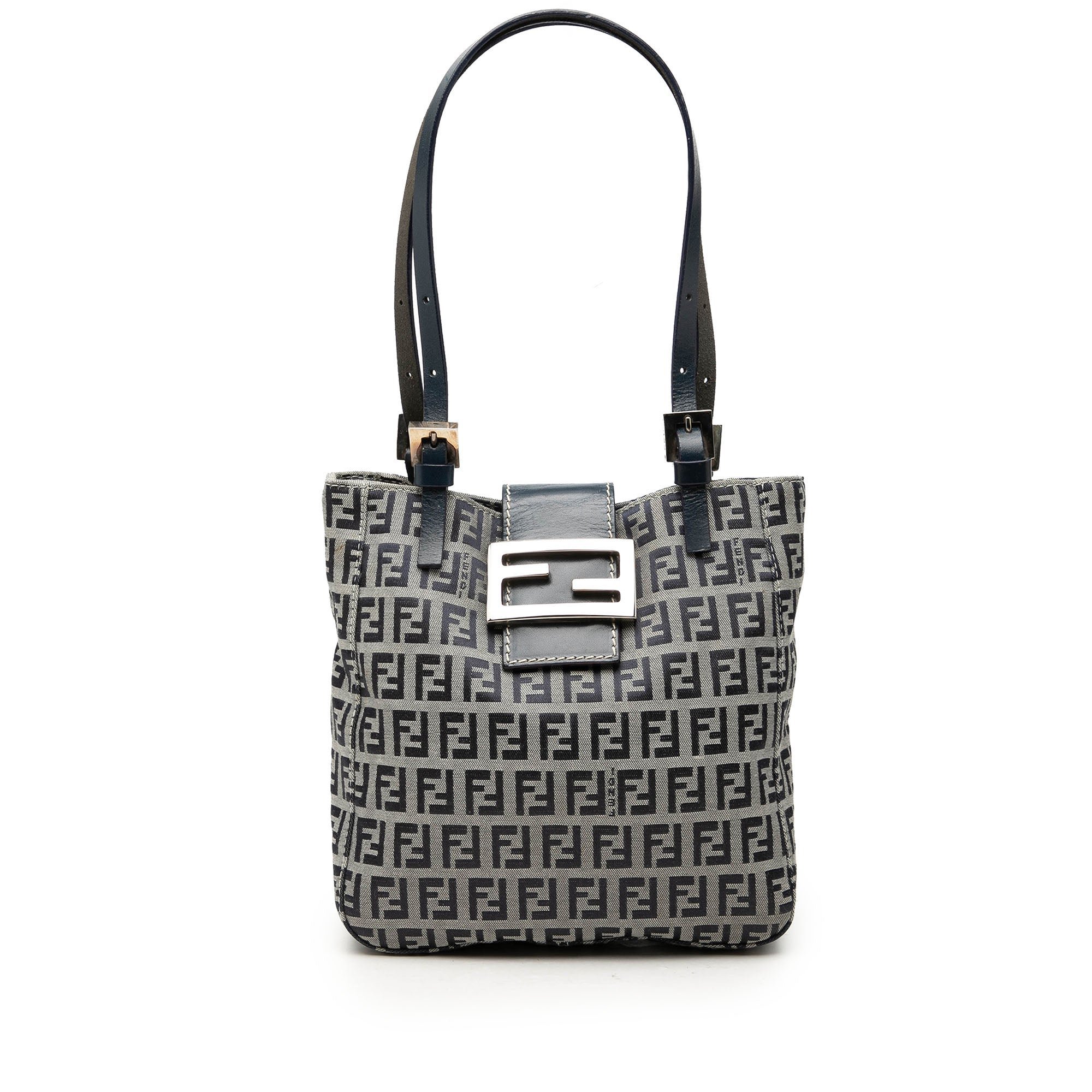 Pocket leather handbag