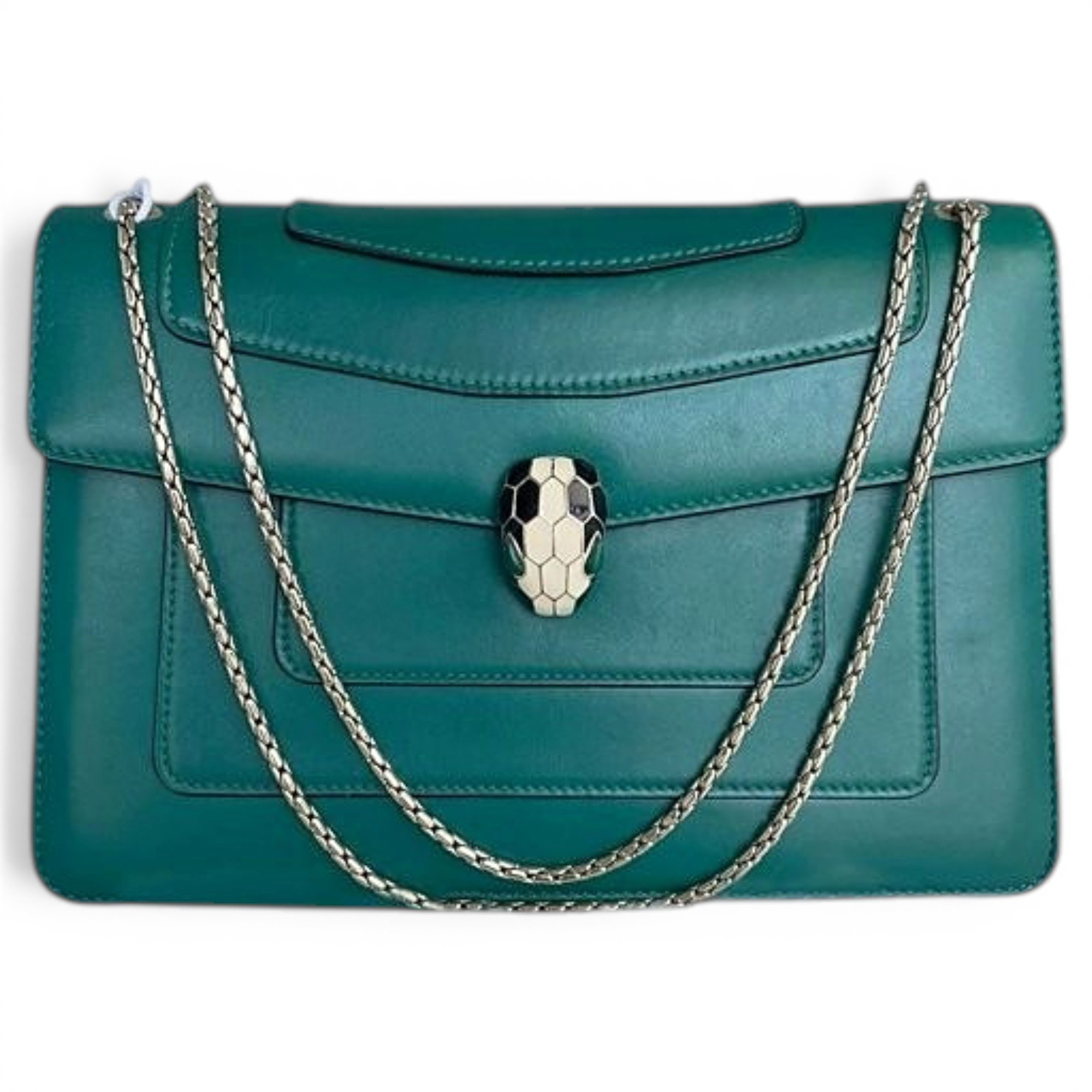 Serpenti leather handbag