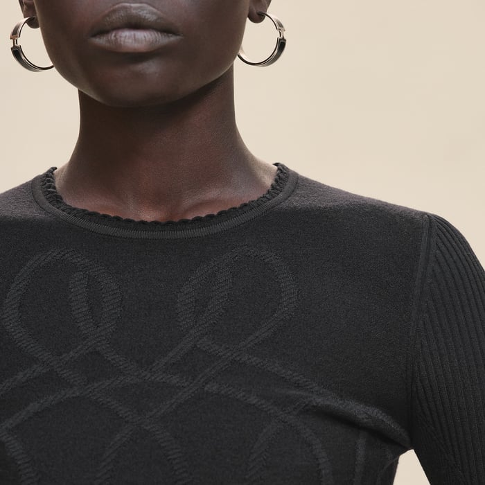 Noir "Palefroi Remix" Light Long-sleeve Sweater