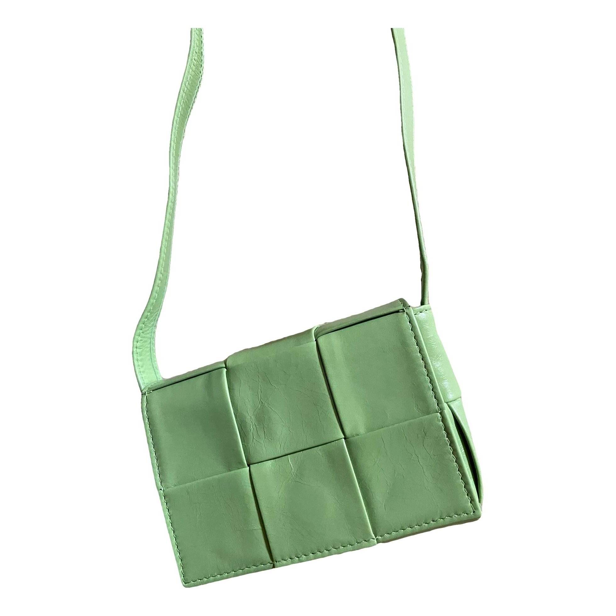 Cassette leather handbag