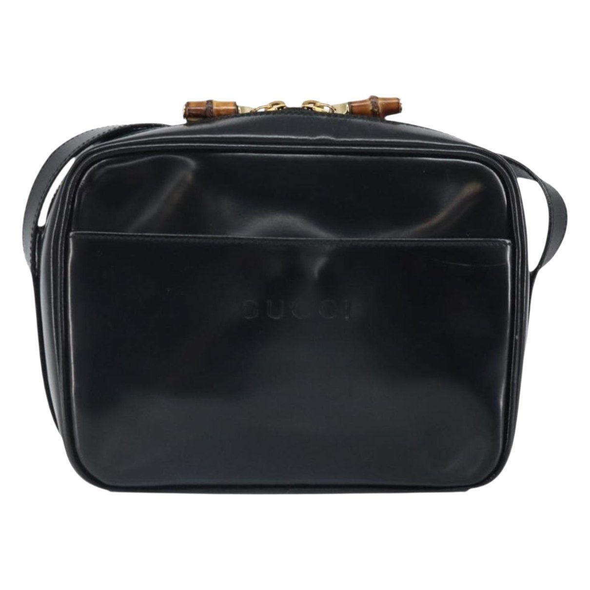 Patent leather handbag