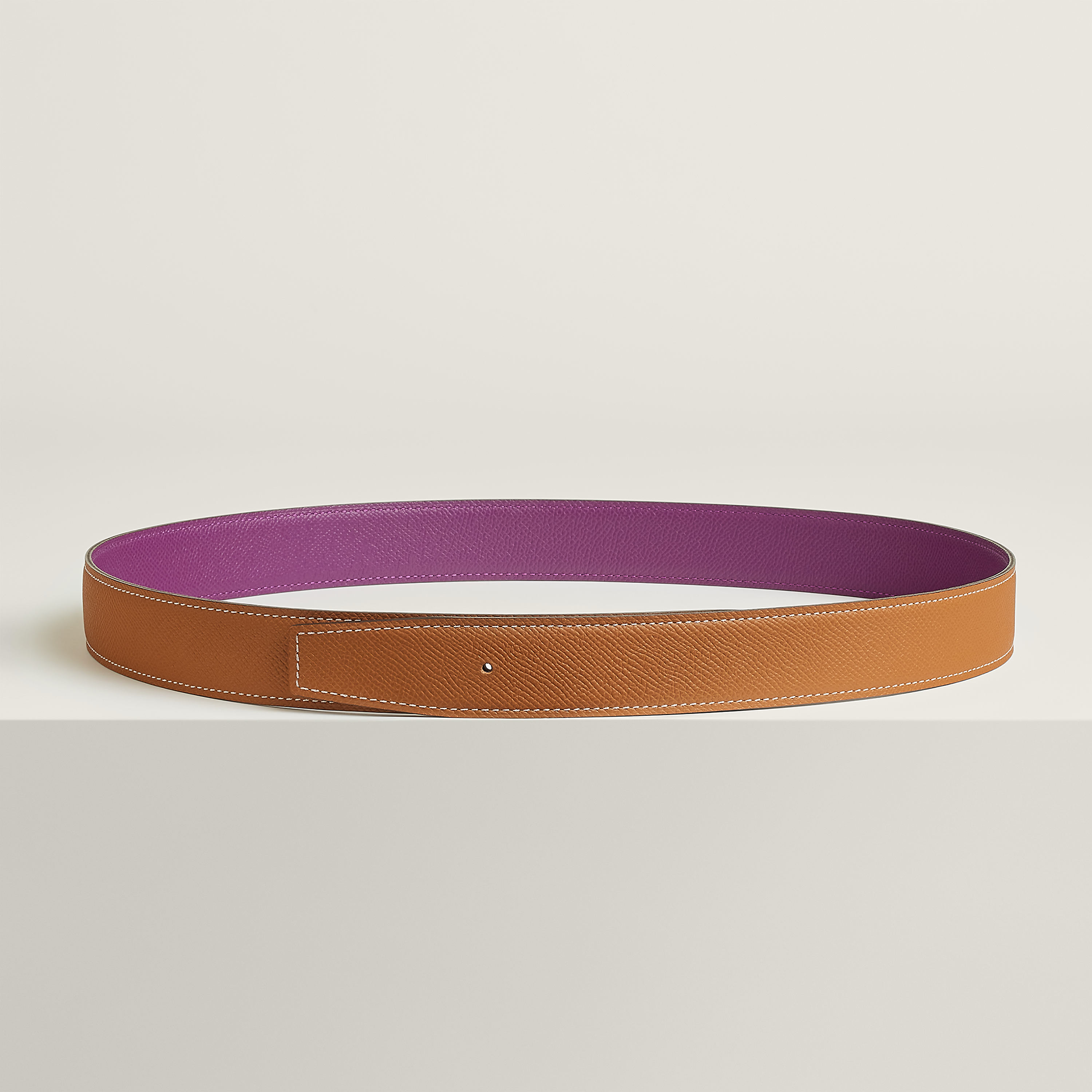 Reversible leather strap 32 mm