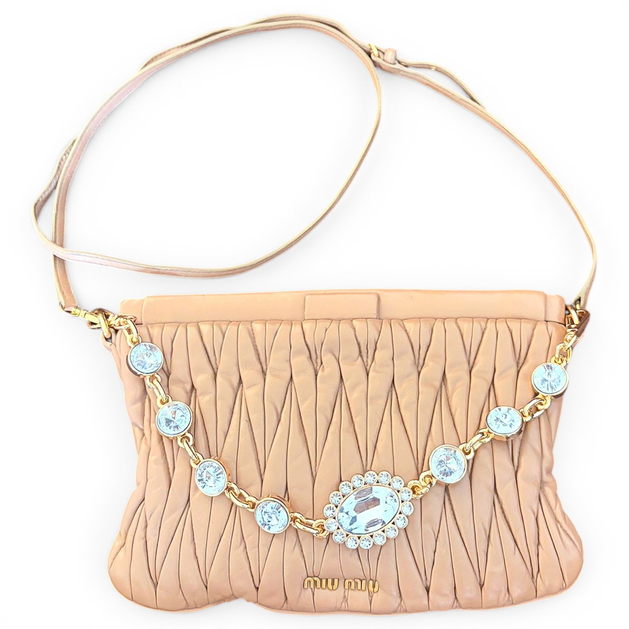 Matelassé leather handbag