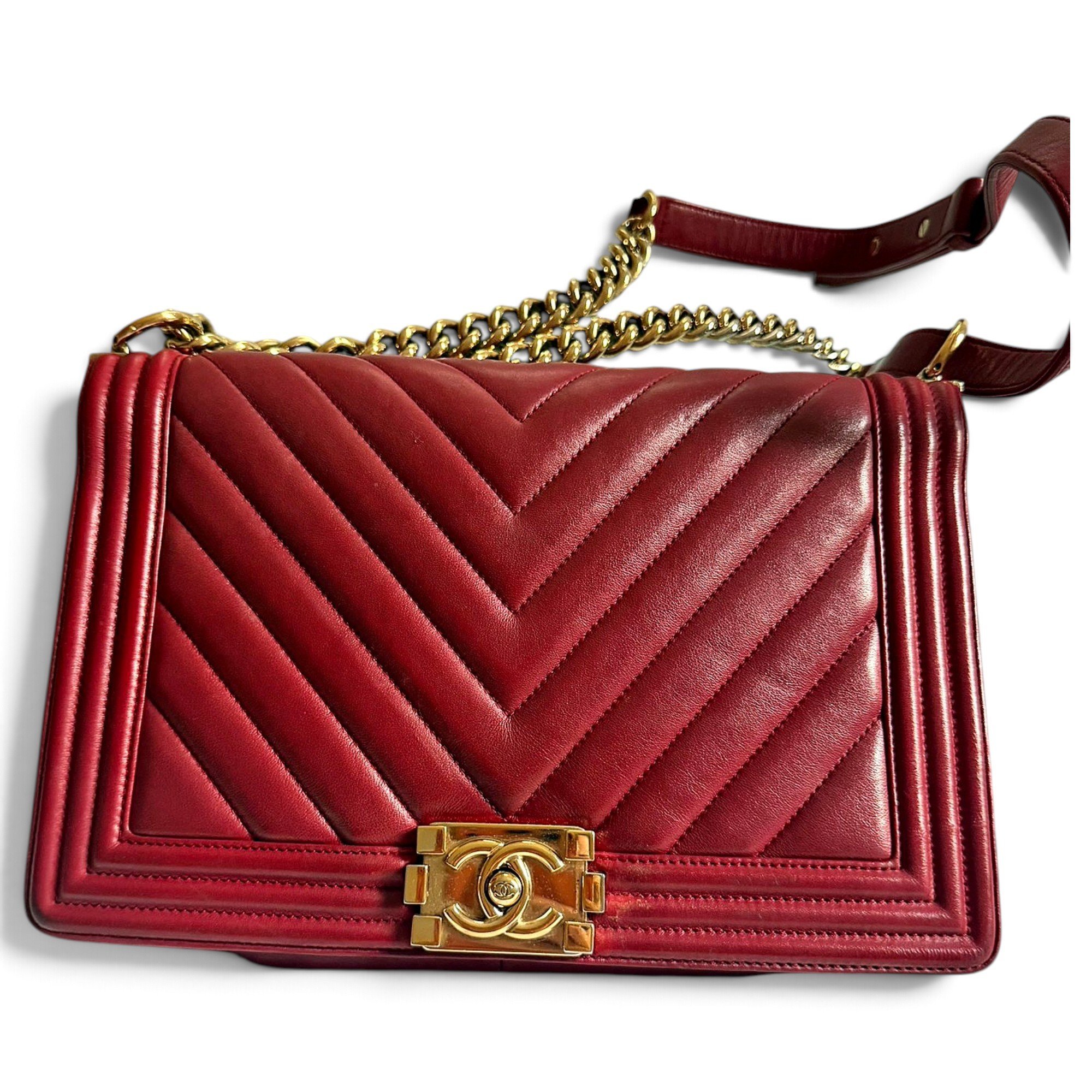 Boy leather crossbody bag