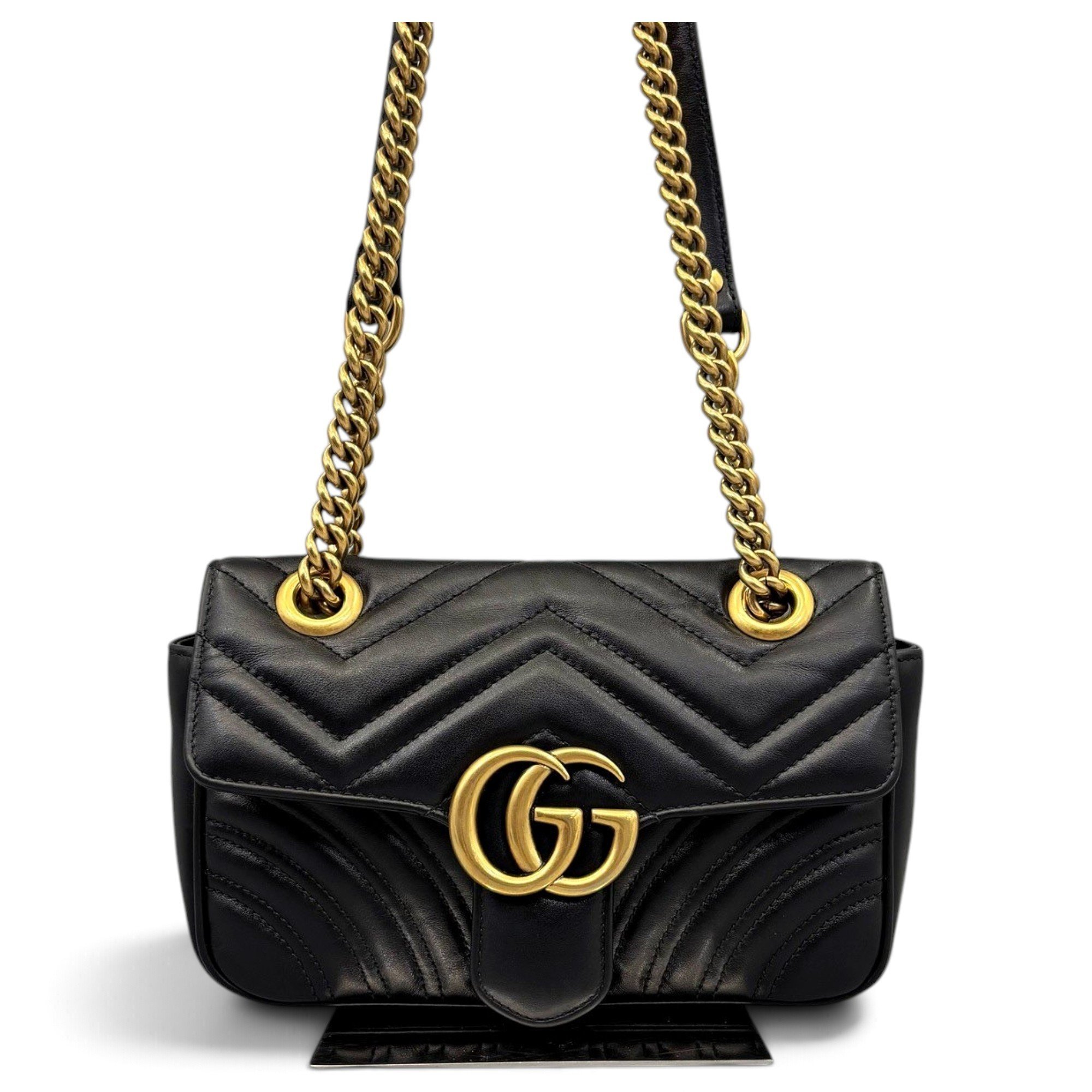 GG Marmont Flap leather handbag