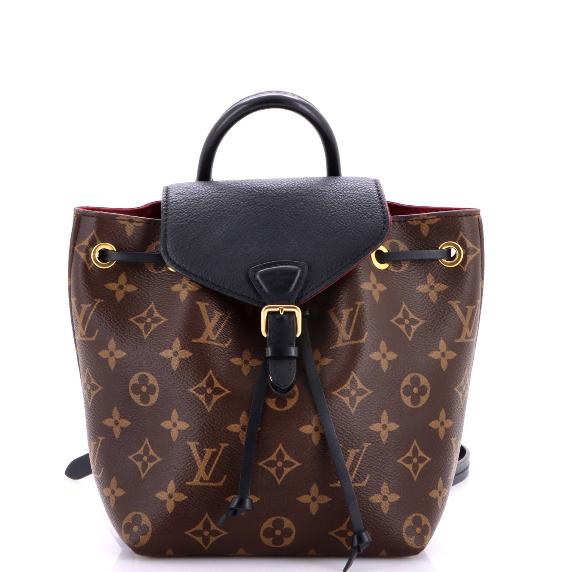 Montsouris NM Backpack Monogram Canvas with Leather BB