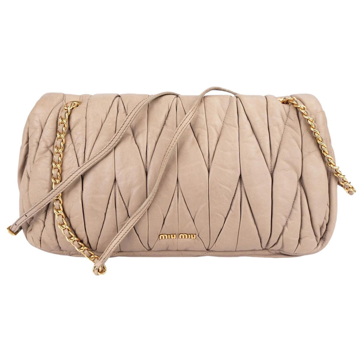 Matelassé leather crossbody bag
