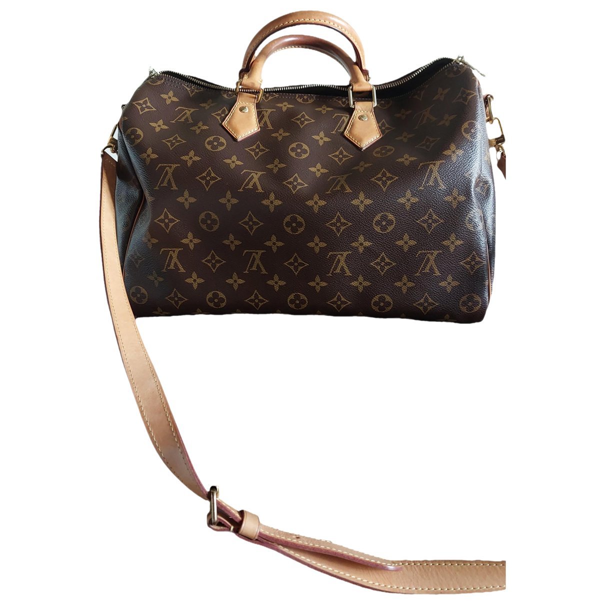 Artsy leather handbag