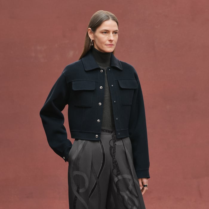 Bleu Noir Cashmere Jacket