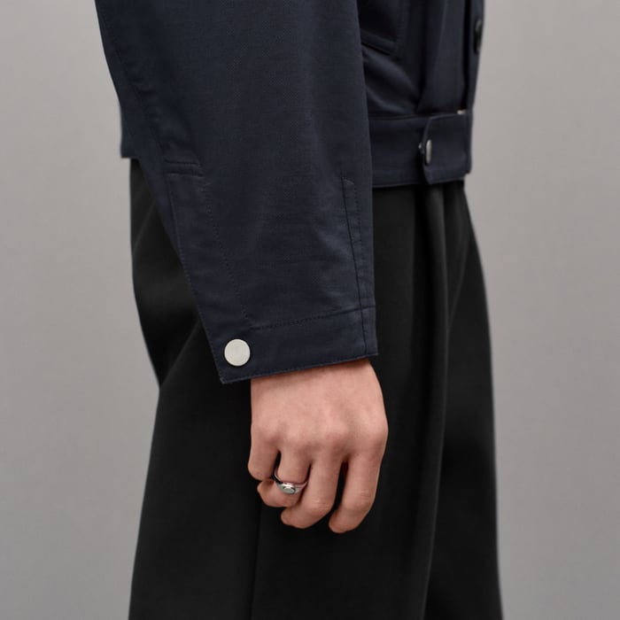 Marine "Neo Pique" Straight Cut Jacket