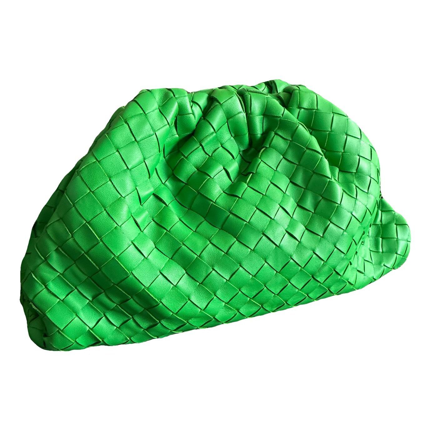 Pouch leather clutch bag
