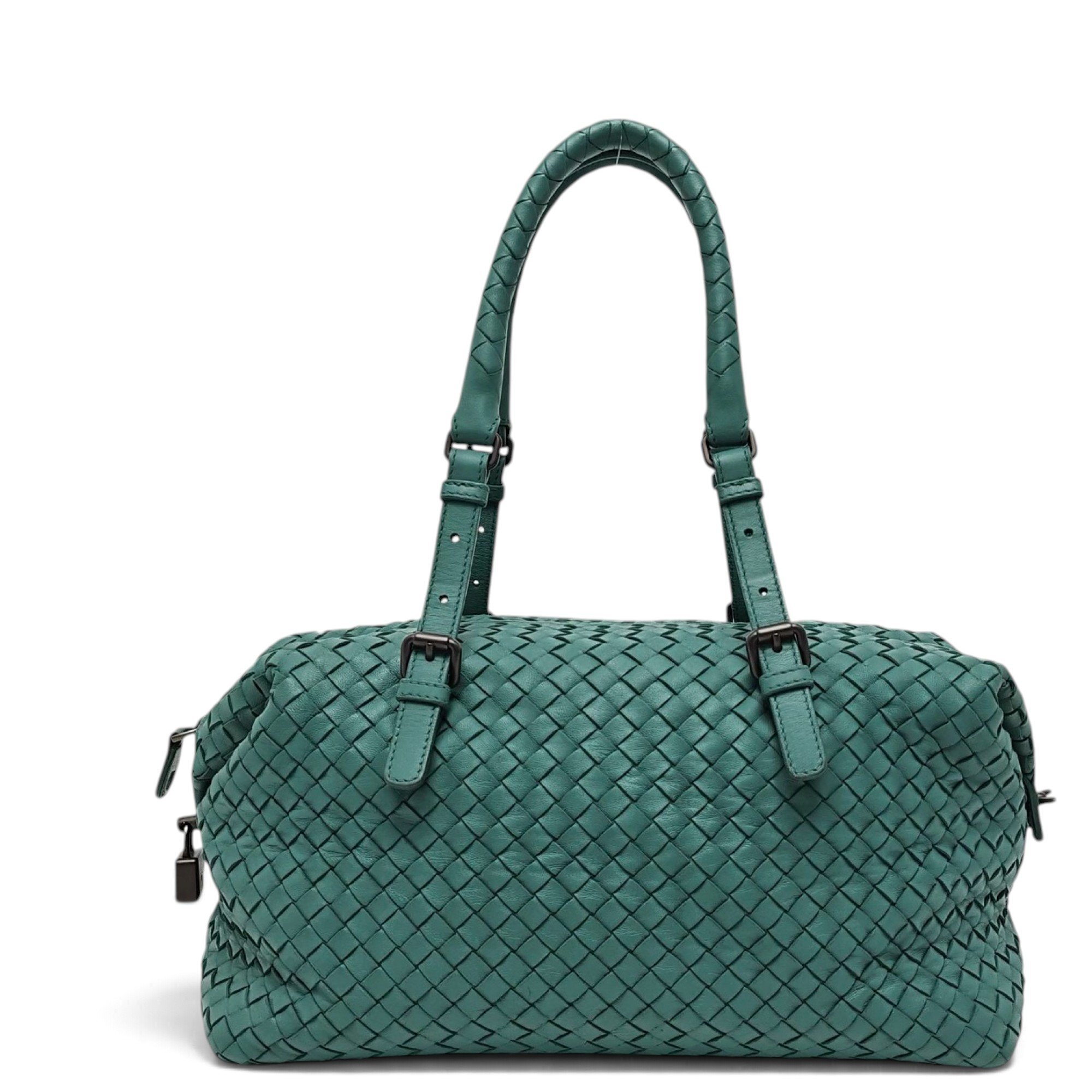 Leather bowling bag