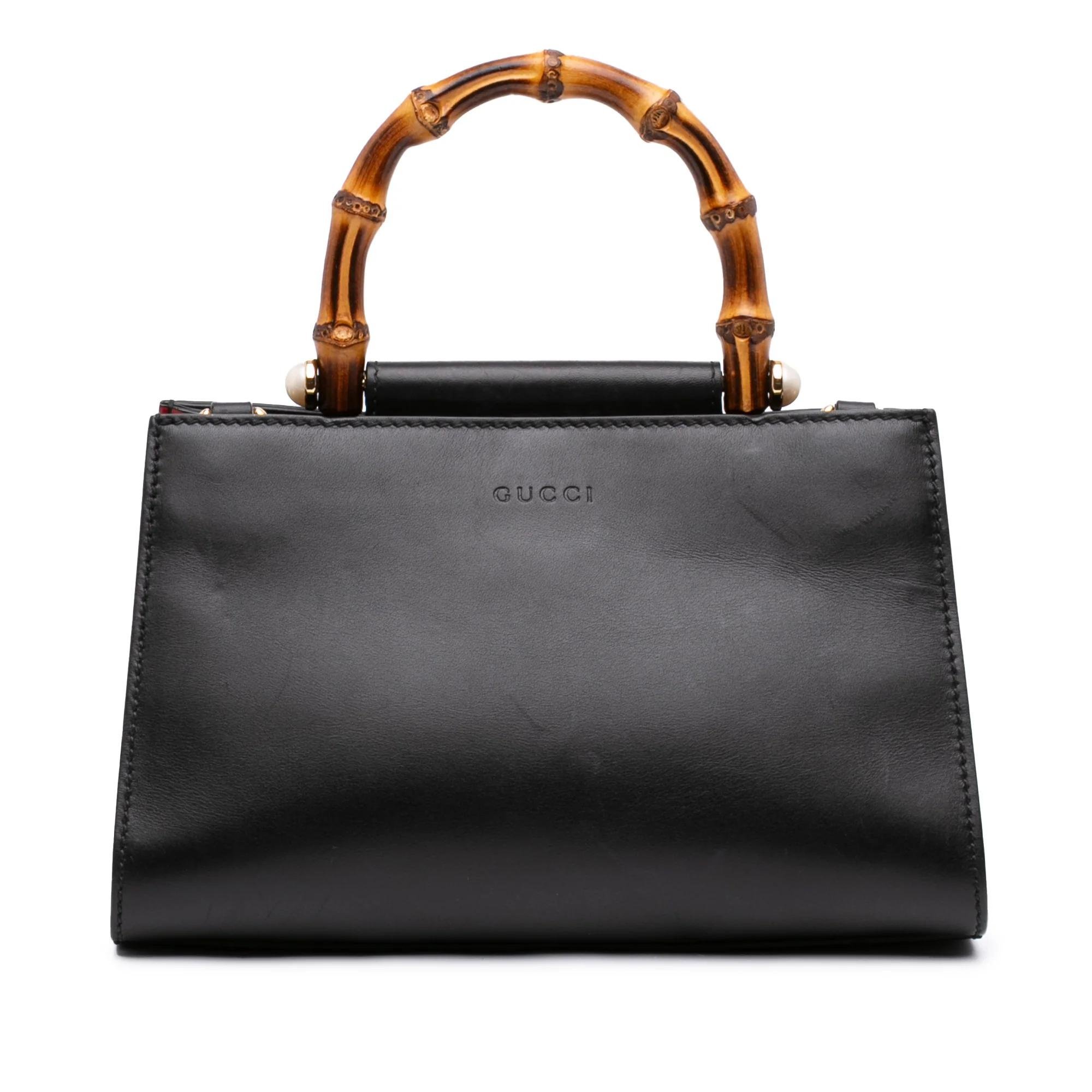 Bamboo leather handbag