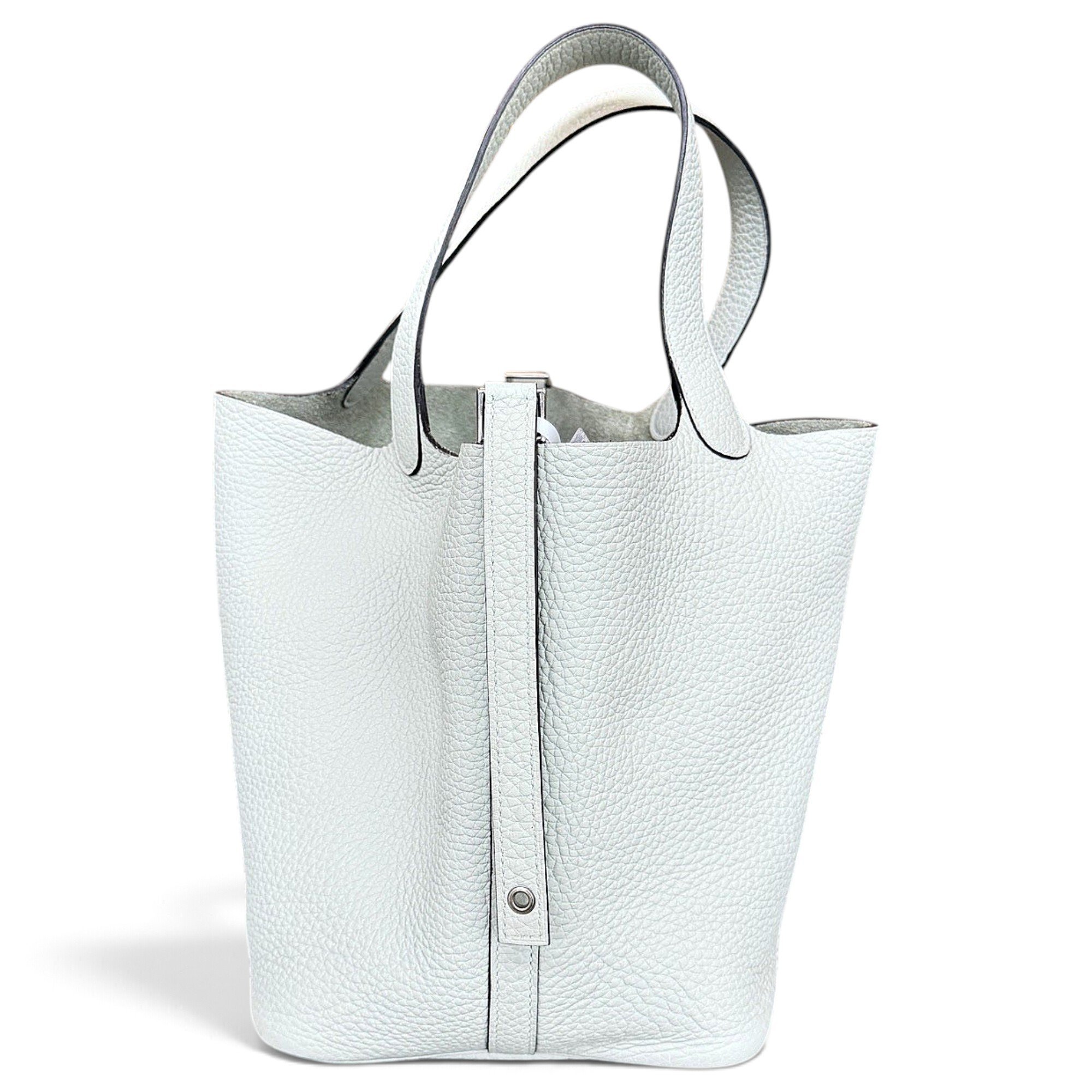 Picotin leather tote