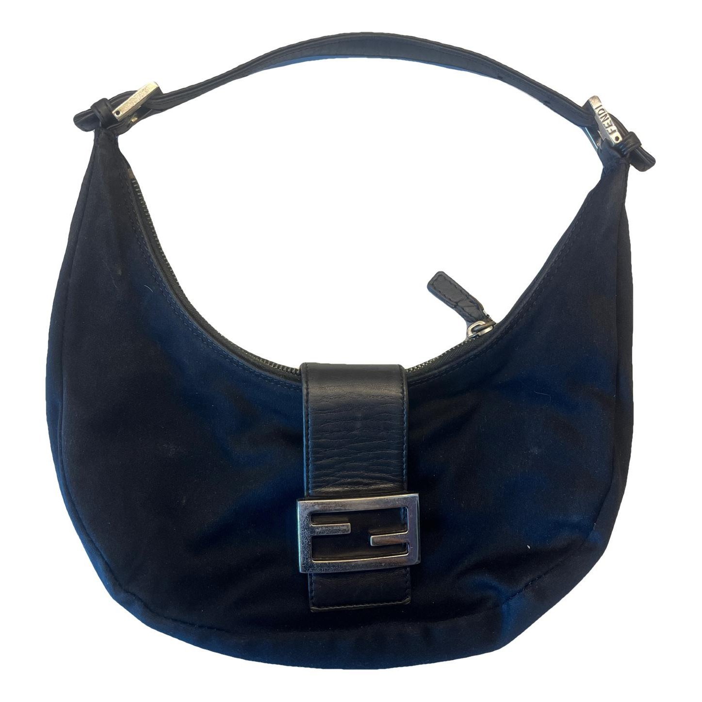 Croissant Vintage cloth handbag