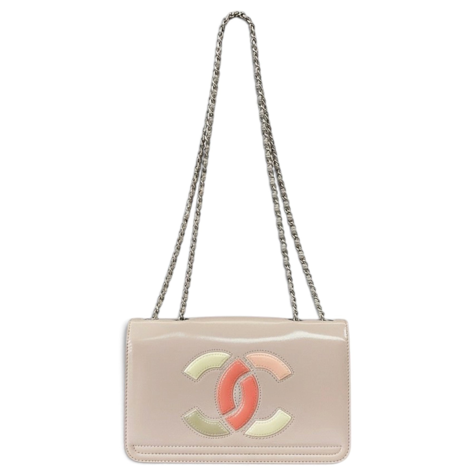 Patent leather handbag