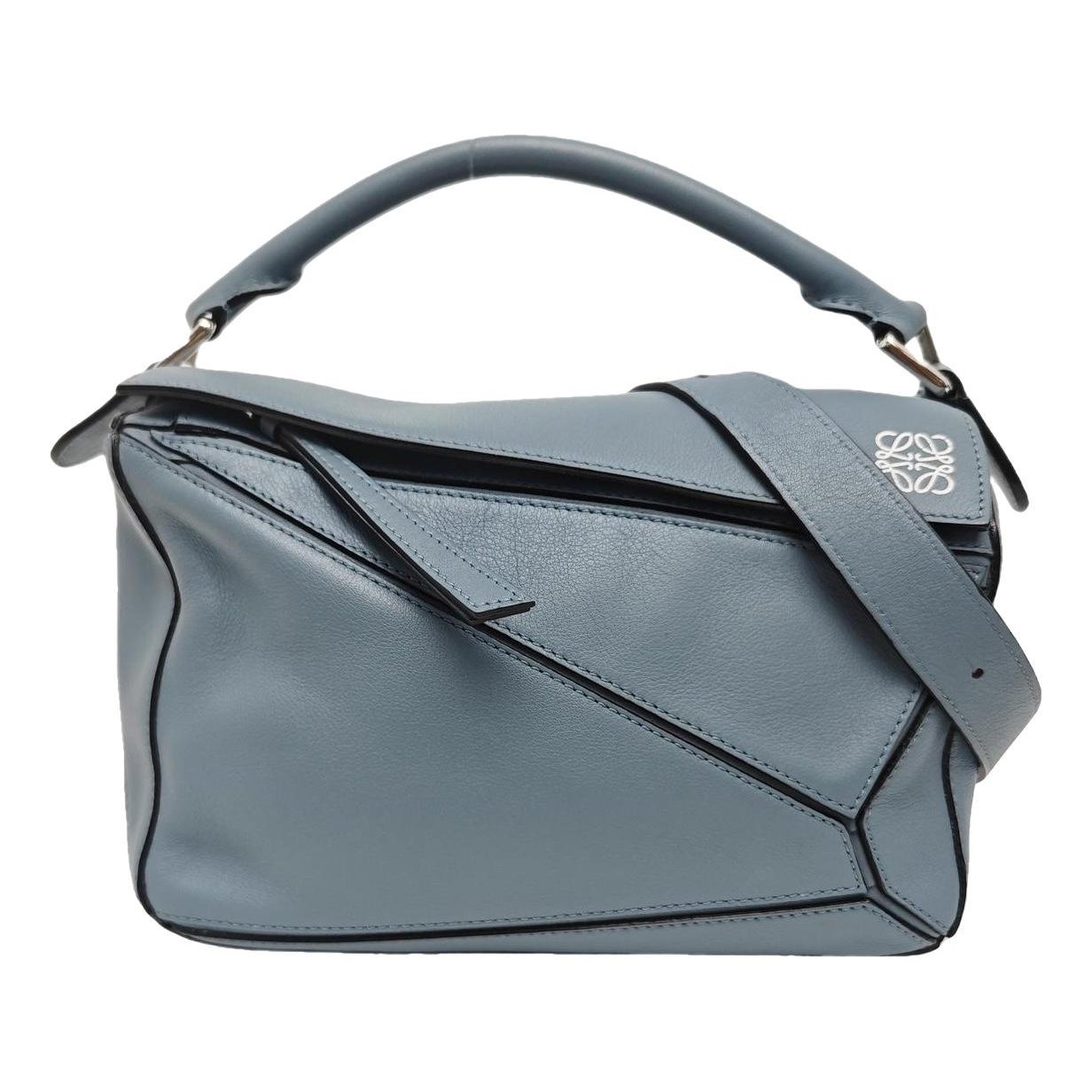 Puzzle leather handbag