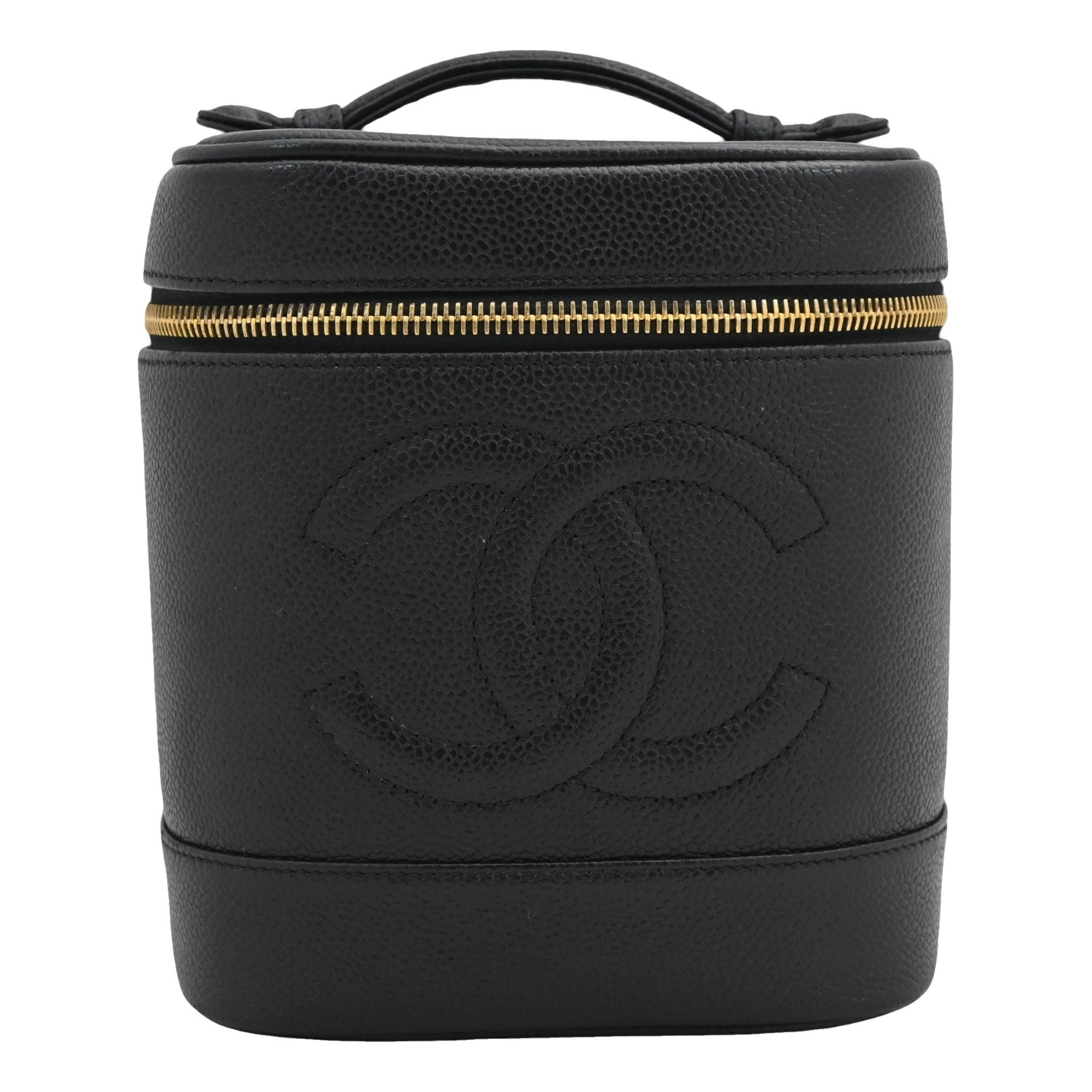 Leather vanity case