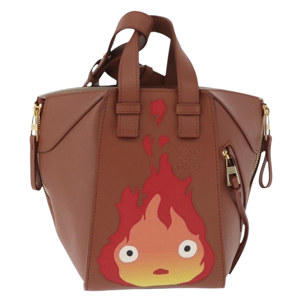 Hammock leather handbag