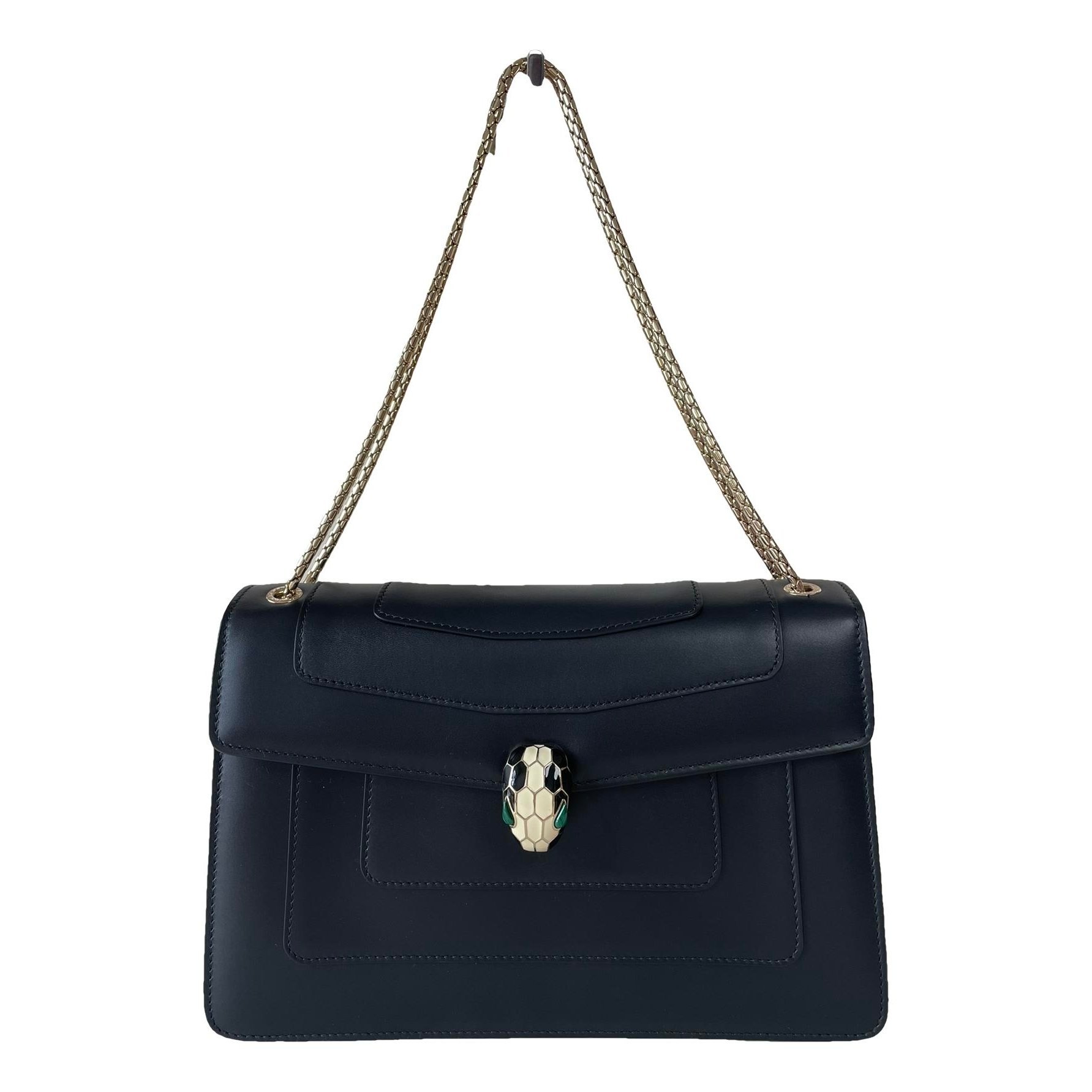 Bvlgari Serpenti leather handbag