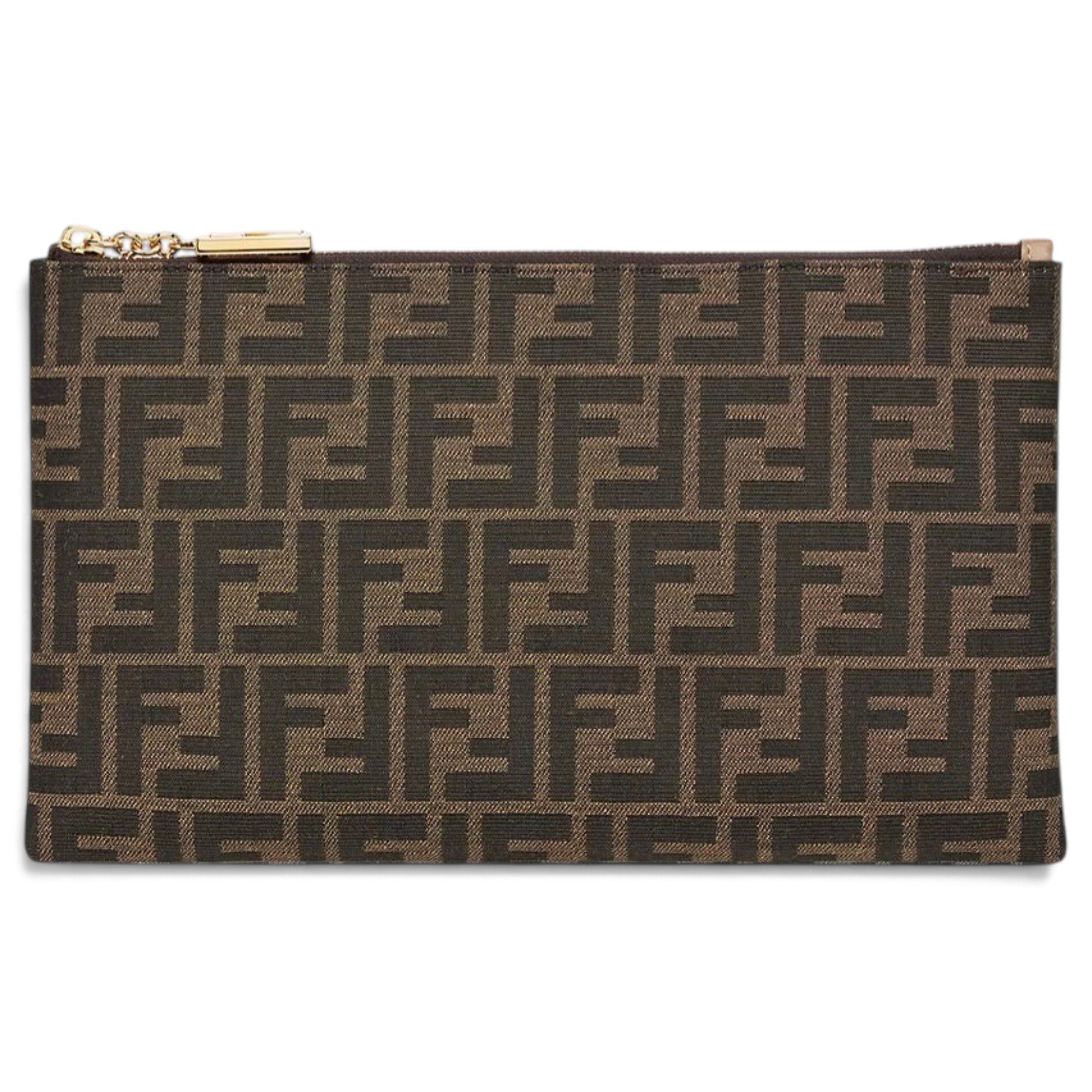 Baguette leather clutch bag