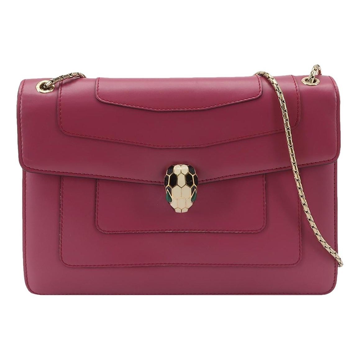 Serpenti leather handbag
