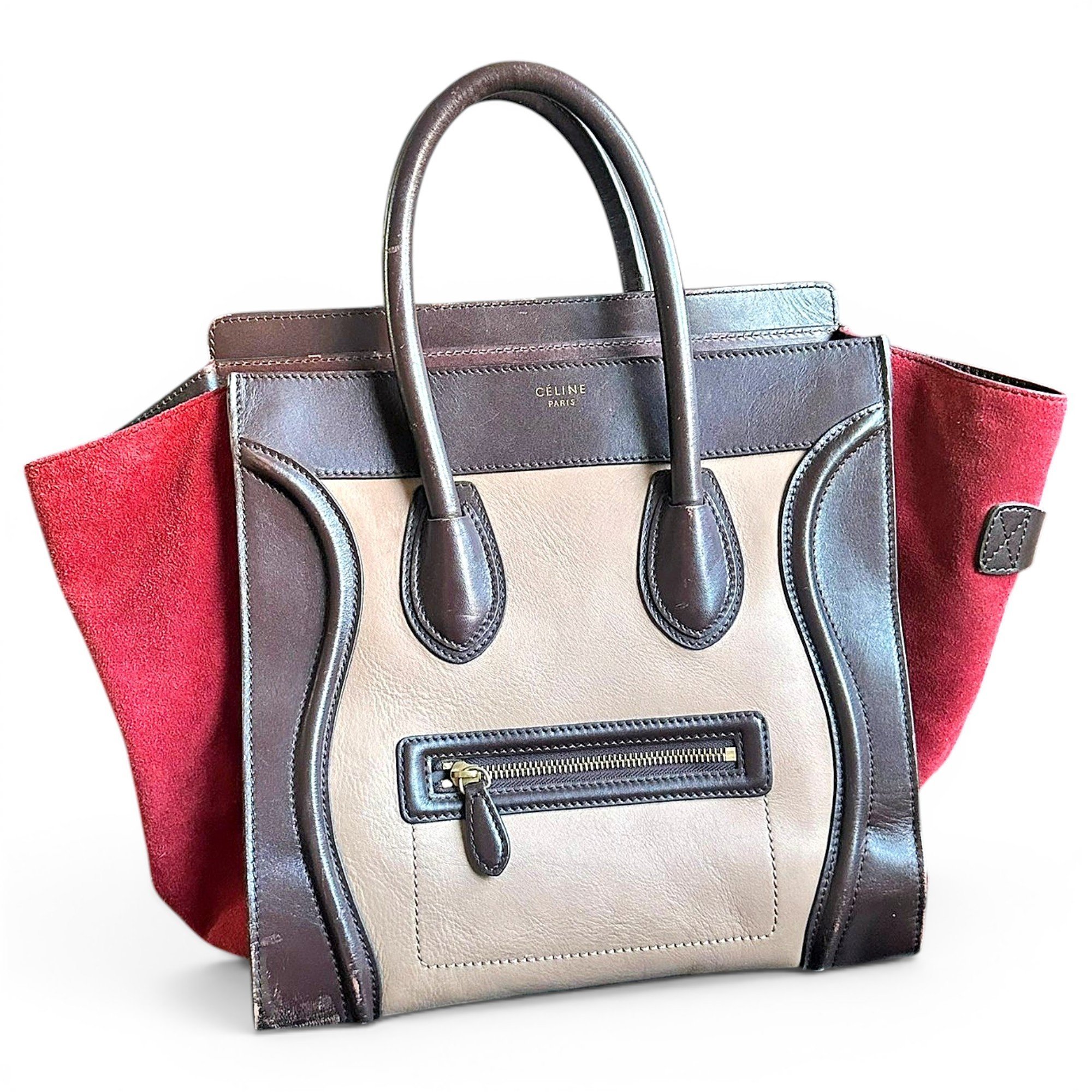 Luggage leather handbag