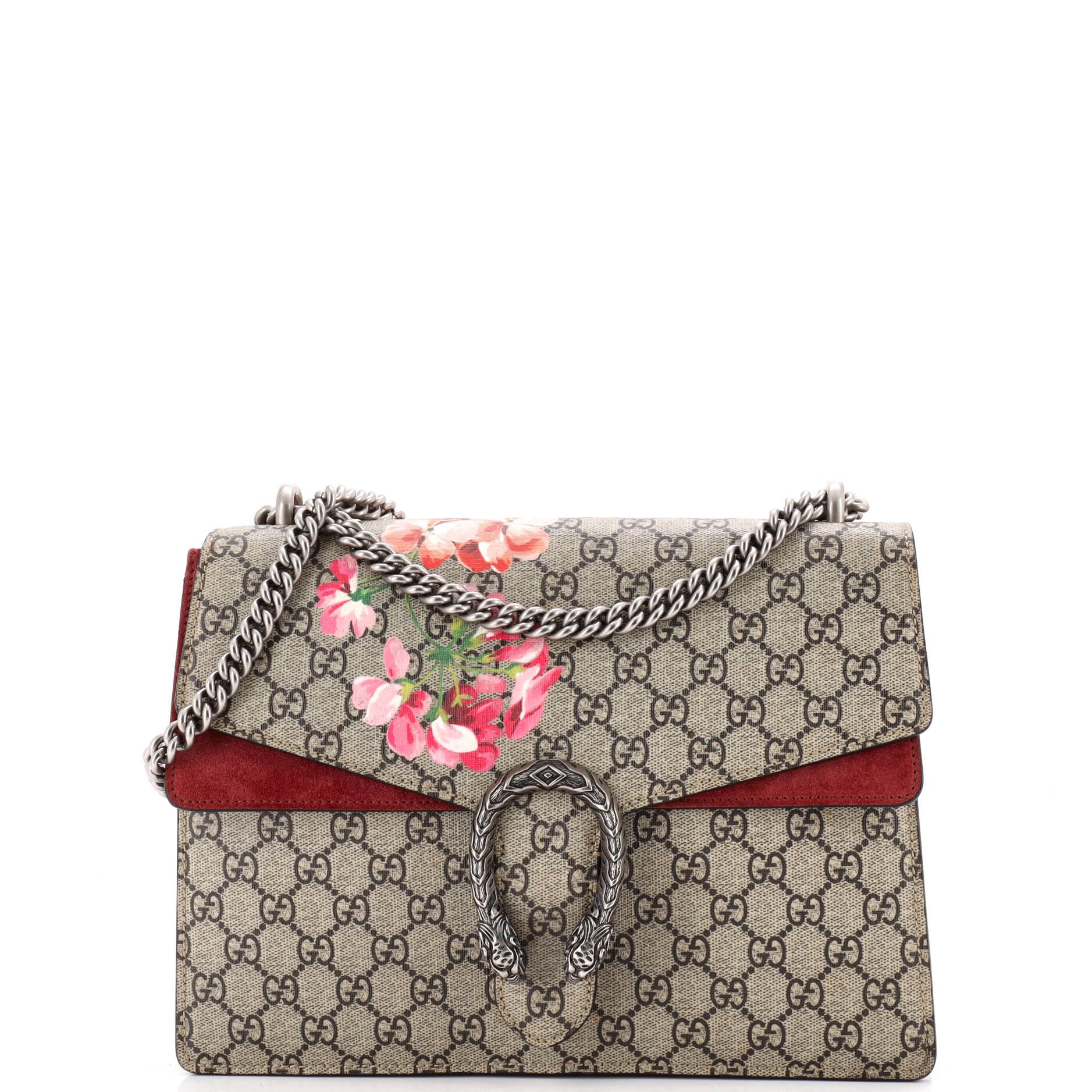 Dionysus Bag Blooms Print GG Coated Canvas Medium
