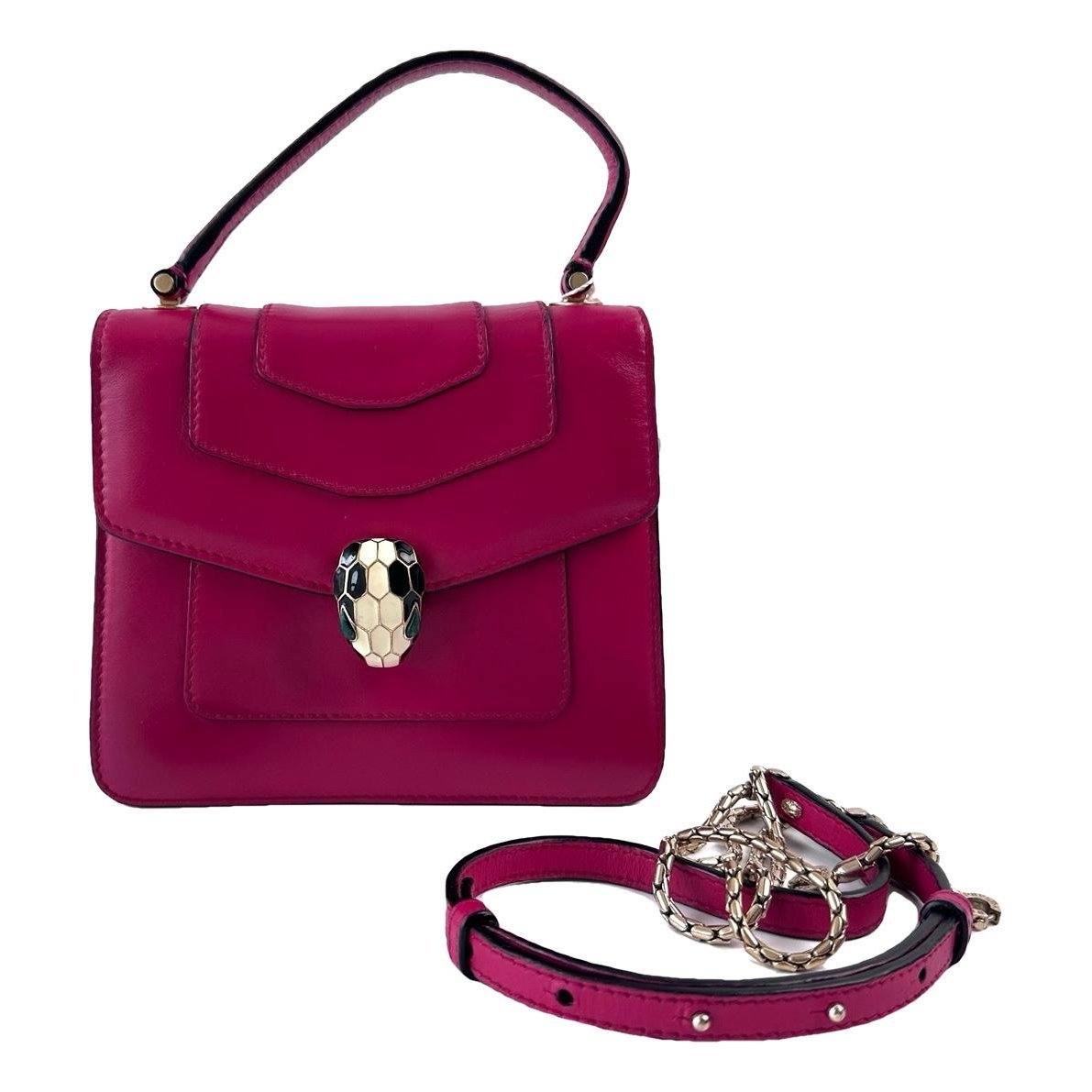 Serpenti leather handbag