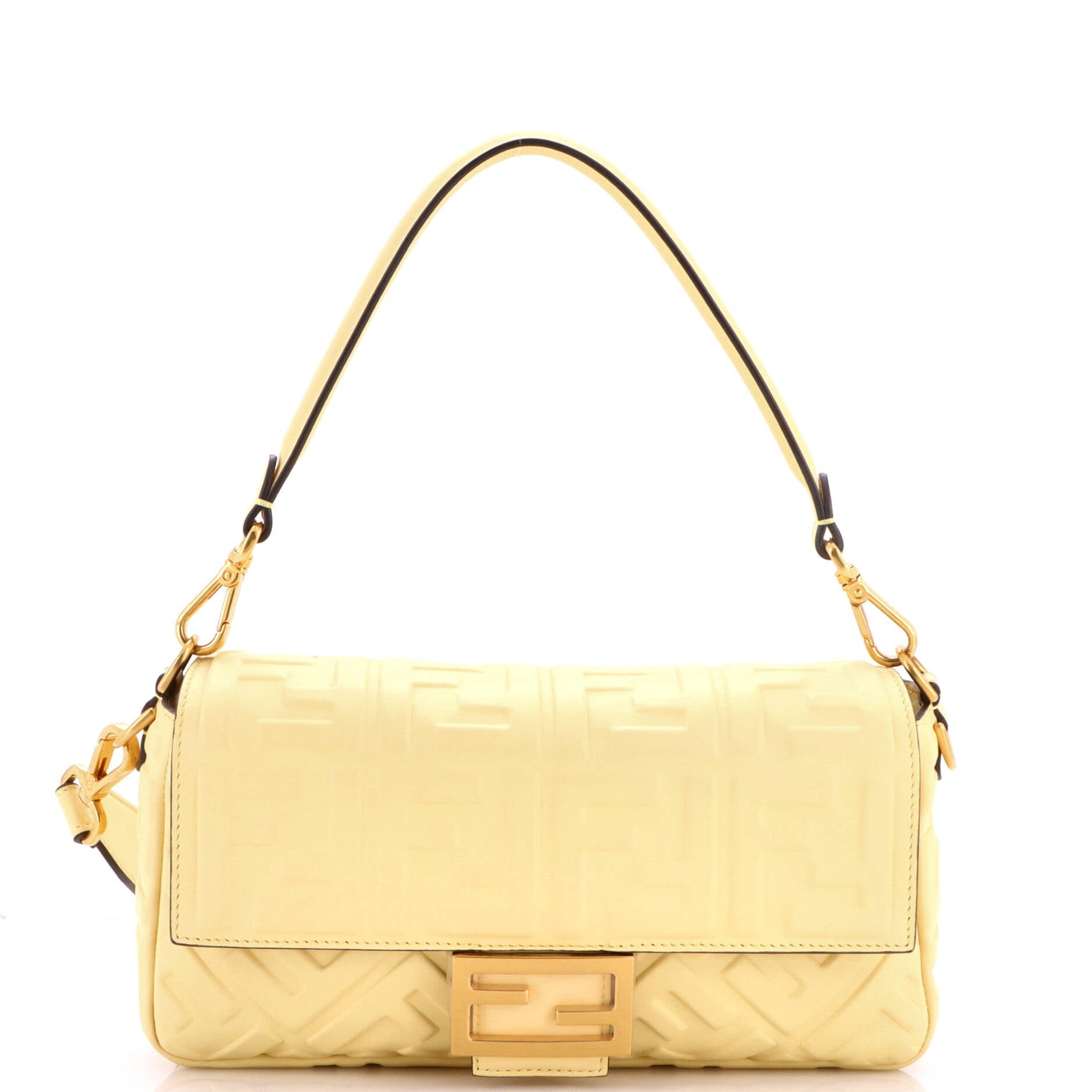 Baguette NM Bag Zucca Embossed Leather Medium
